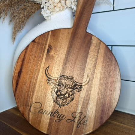 Laser- Engraved Timber Cheese Boards