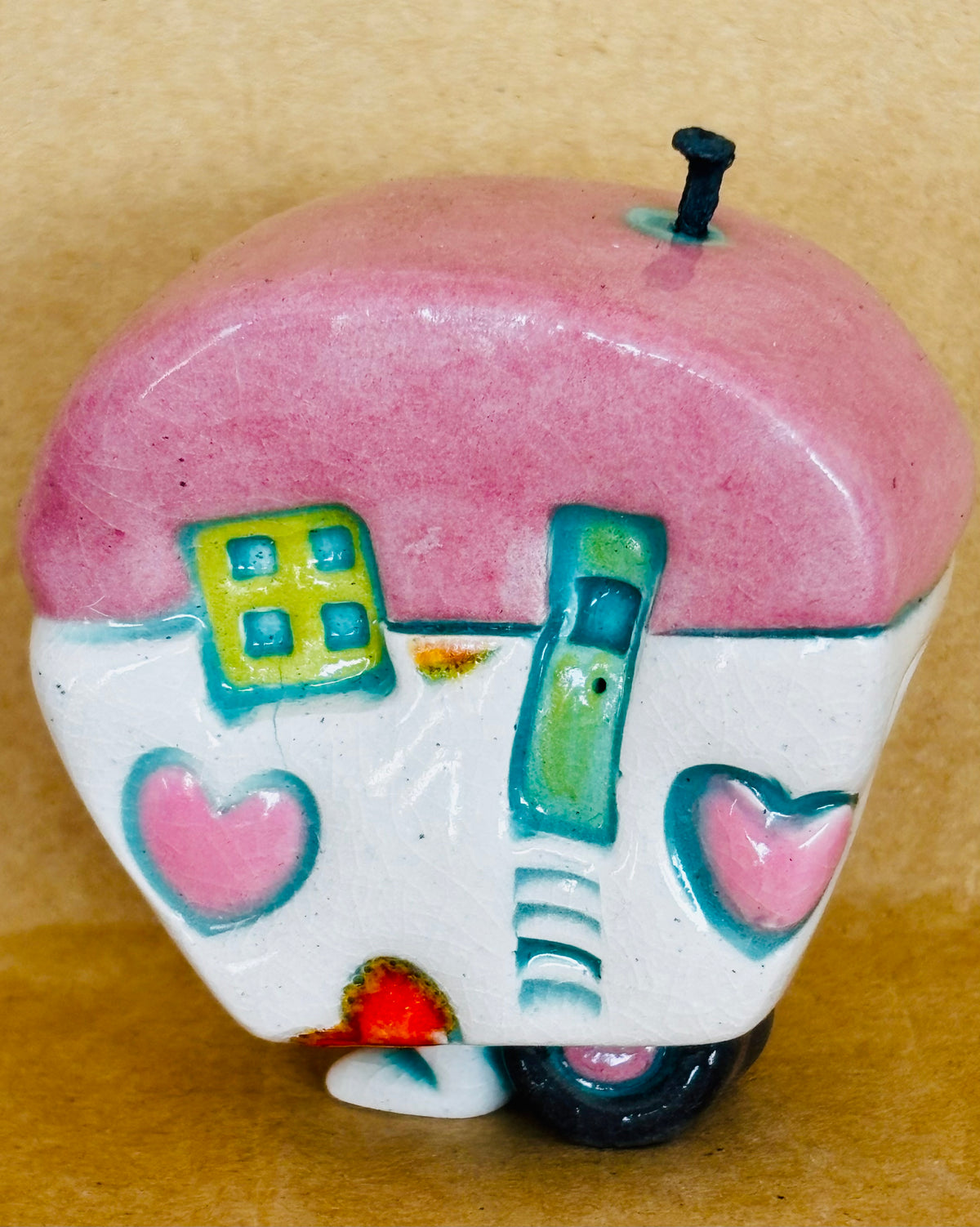 Small Retro Collectable Ceramic Caravan 8