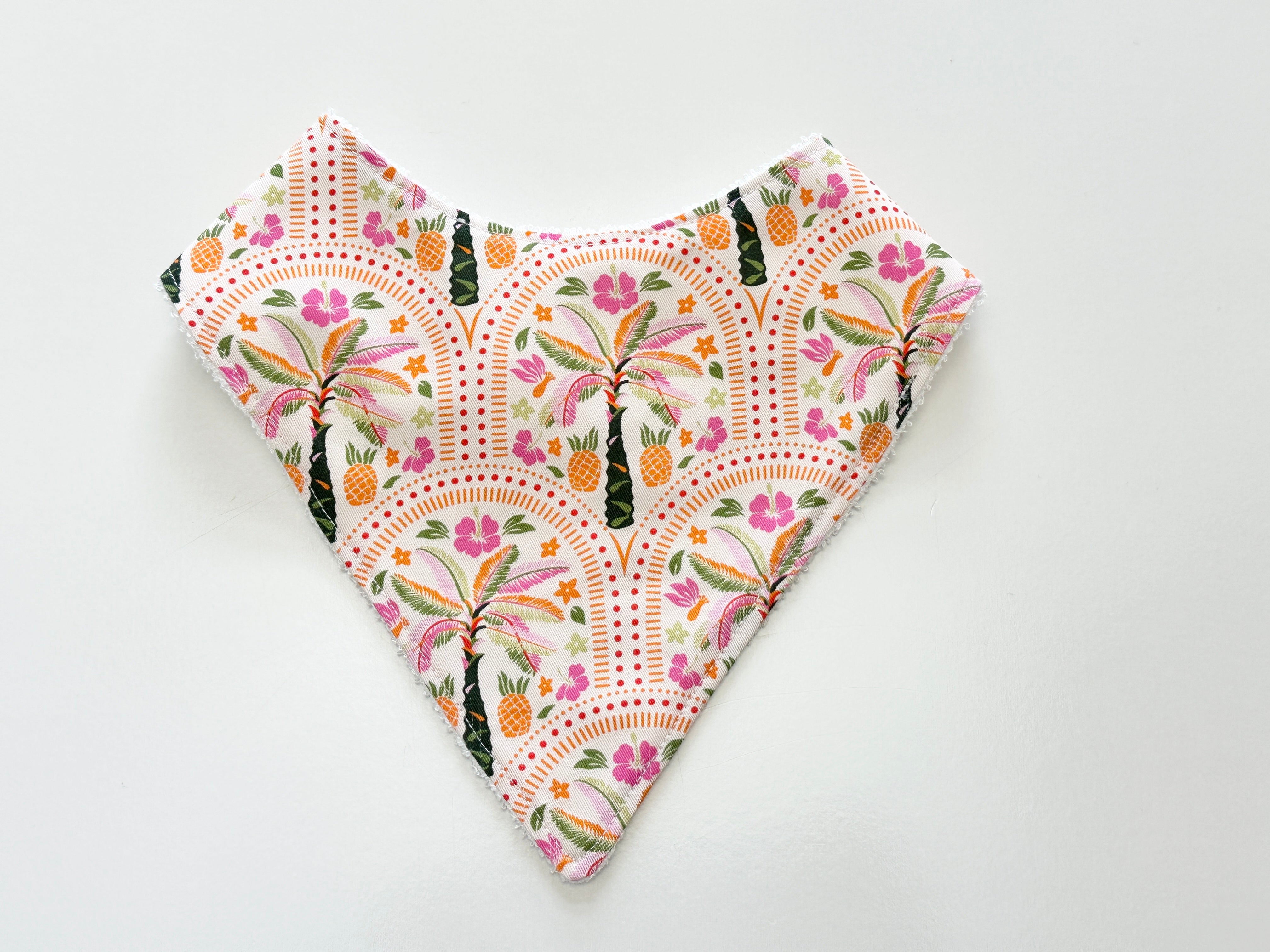 Morocco palms bandana bib