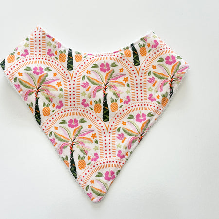 Morocco palms bandana bib