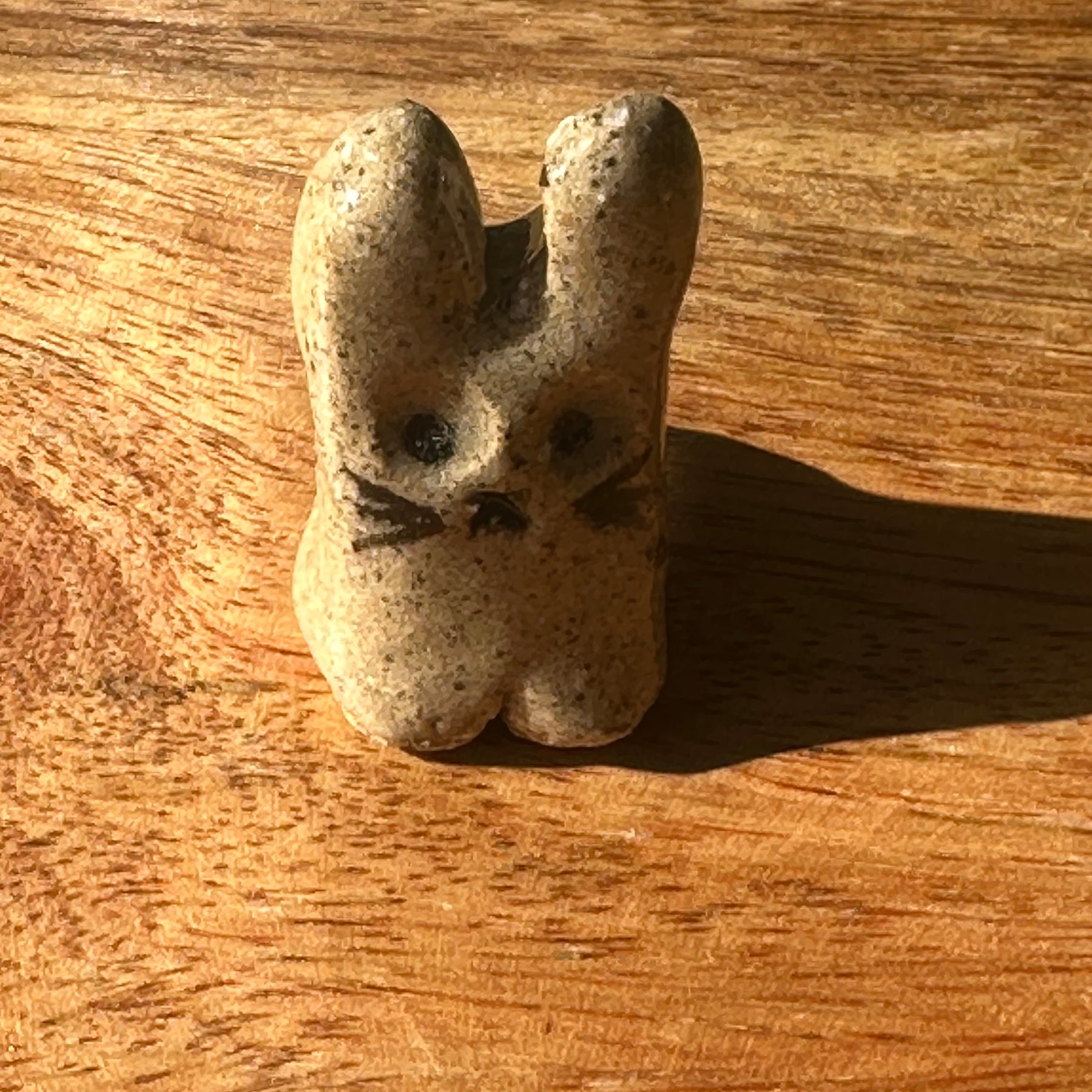 Cross Bunny | Handmade Ceramic Rabbit ! Pocket Colletable