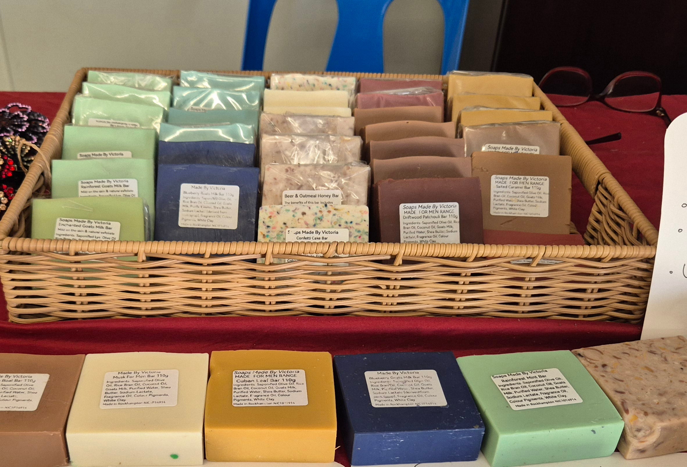 8 x All Natural Handmade Goats Milk Soap Bars