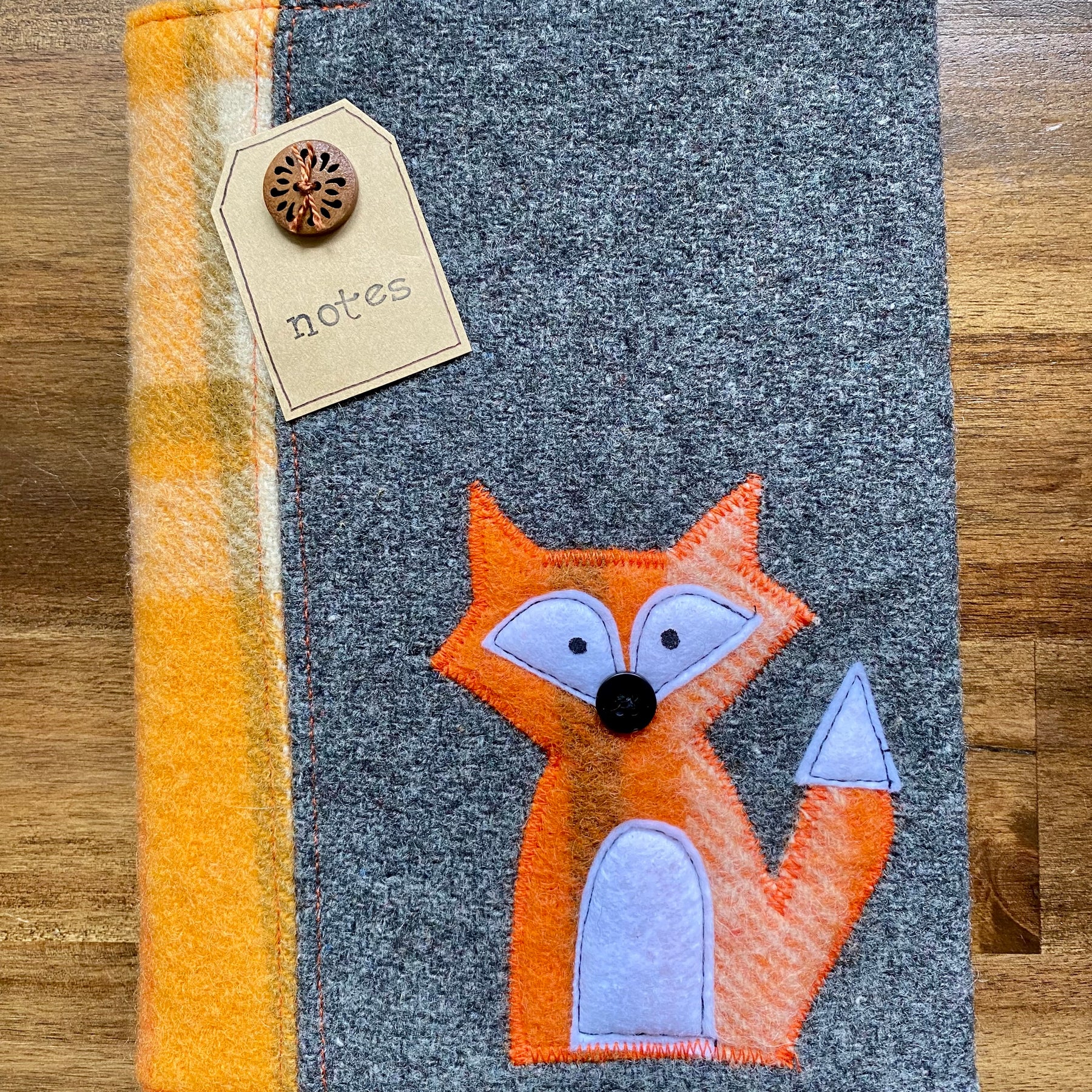 A5 Upcycled Notebook Fox