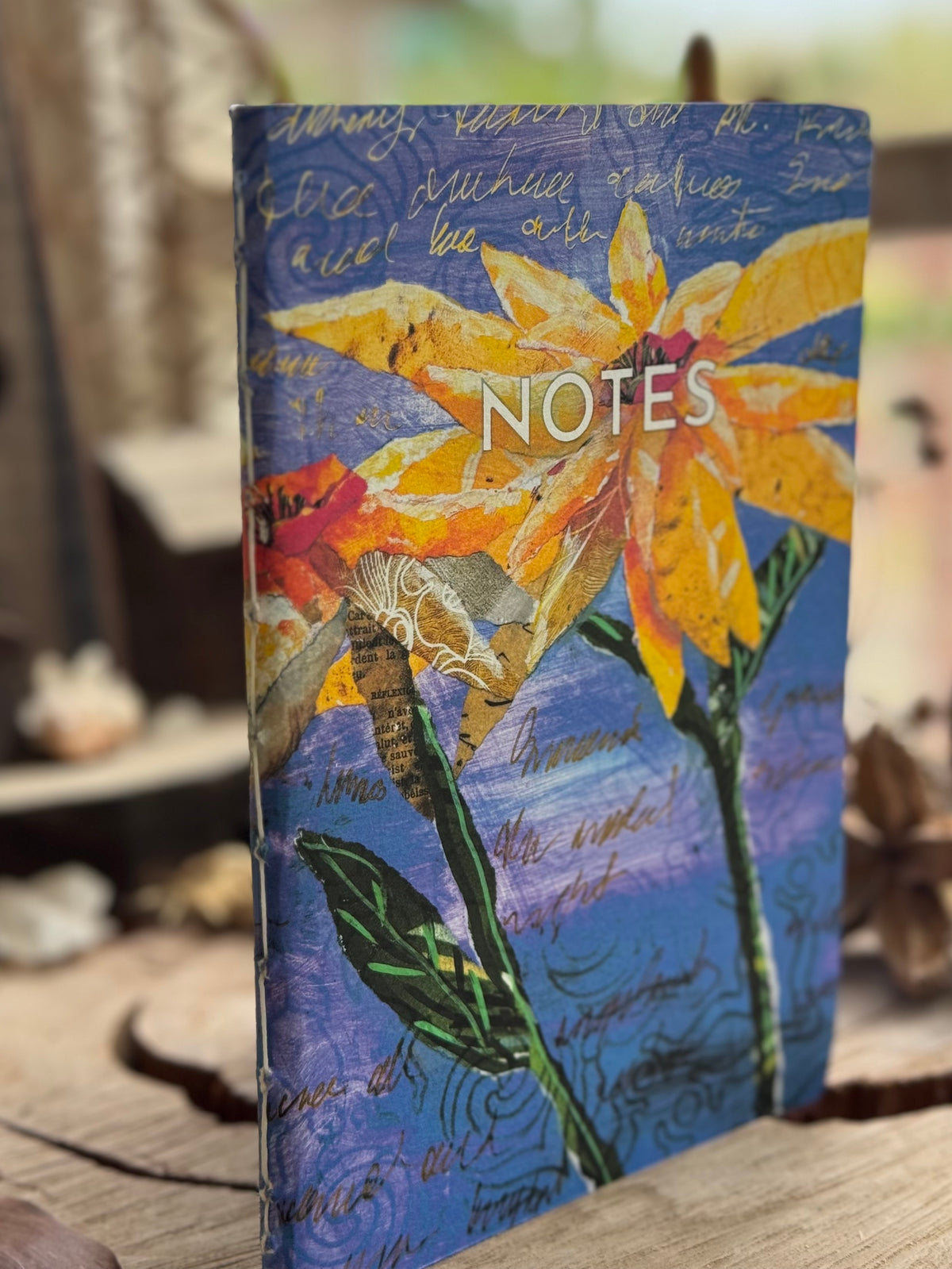 Art in the Canefields A5 Handbound Notebook - Sunflower