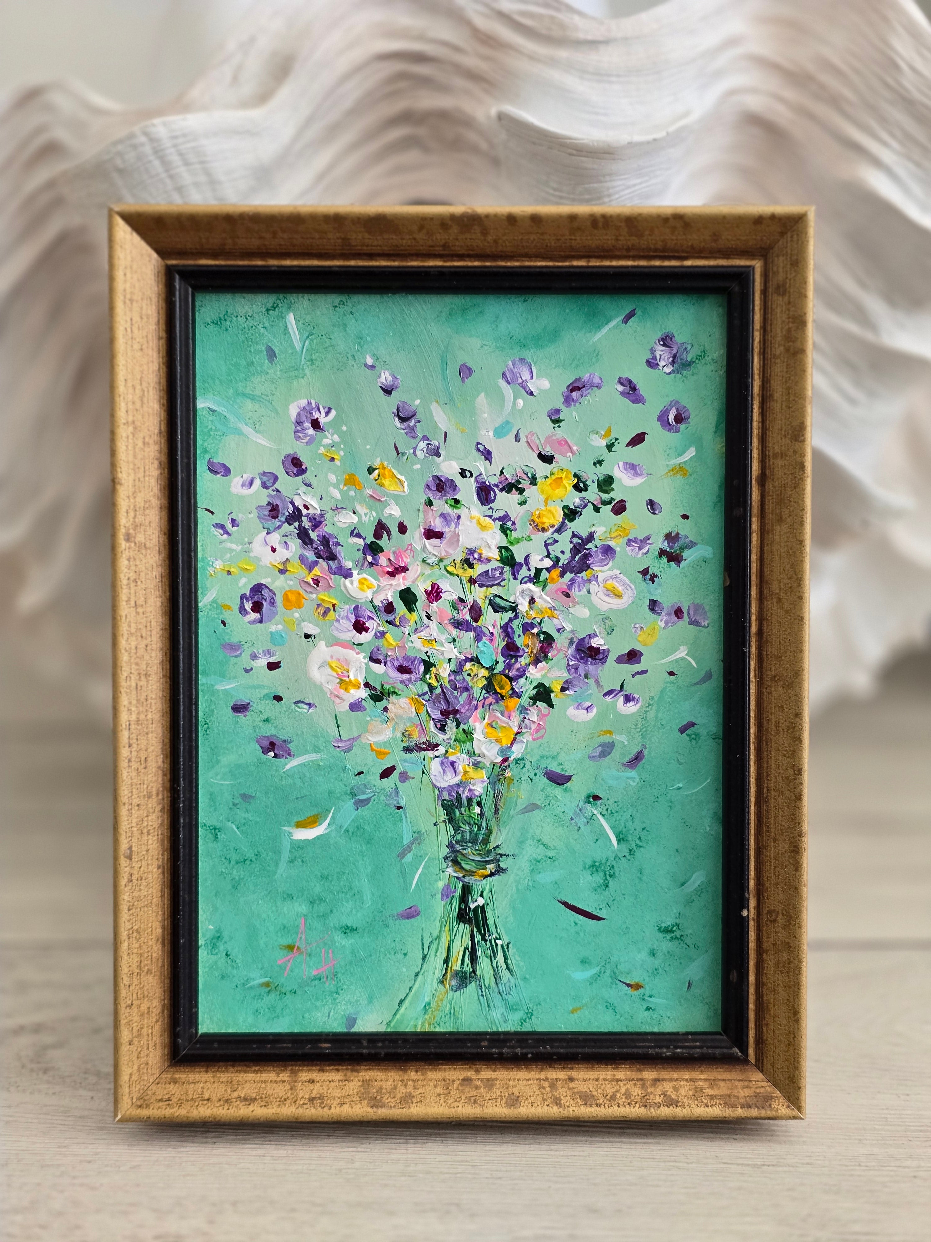 'Heart Bouquet' - Framed Artwork