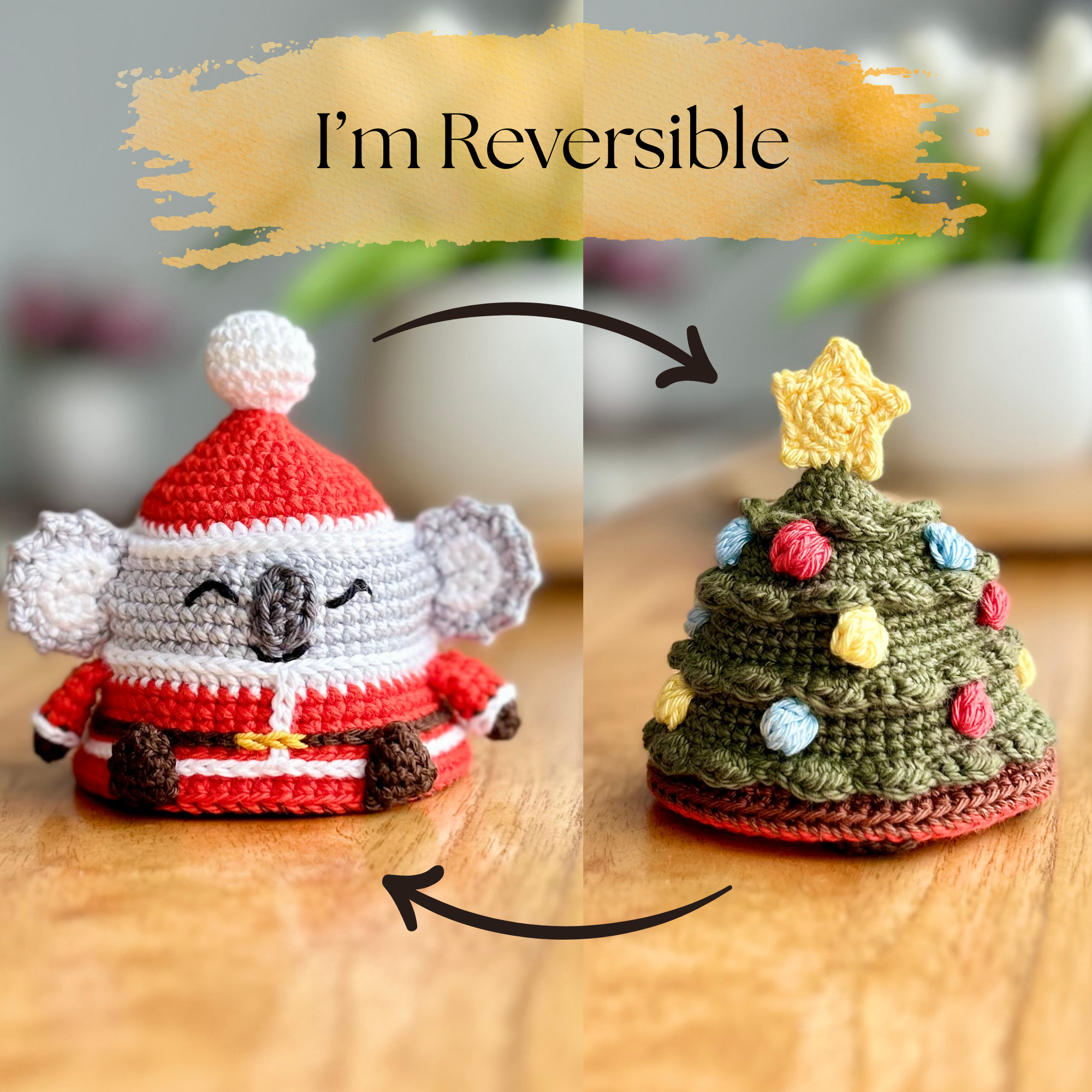 Pre-Order | Reversible Koala & Christmas Tree | Australian Cotton | crochet