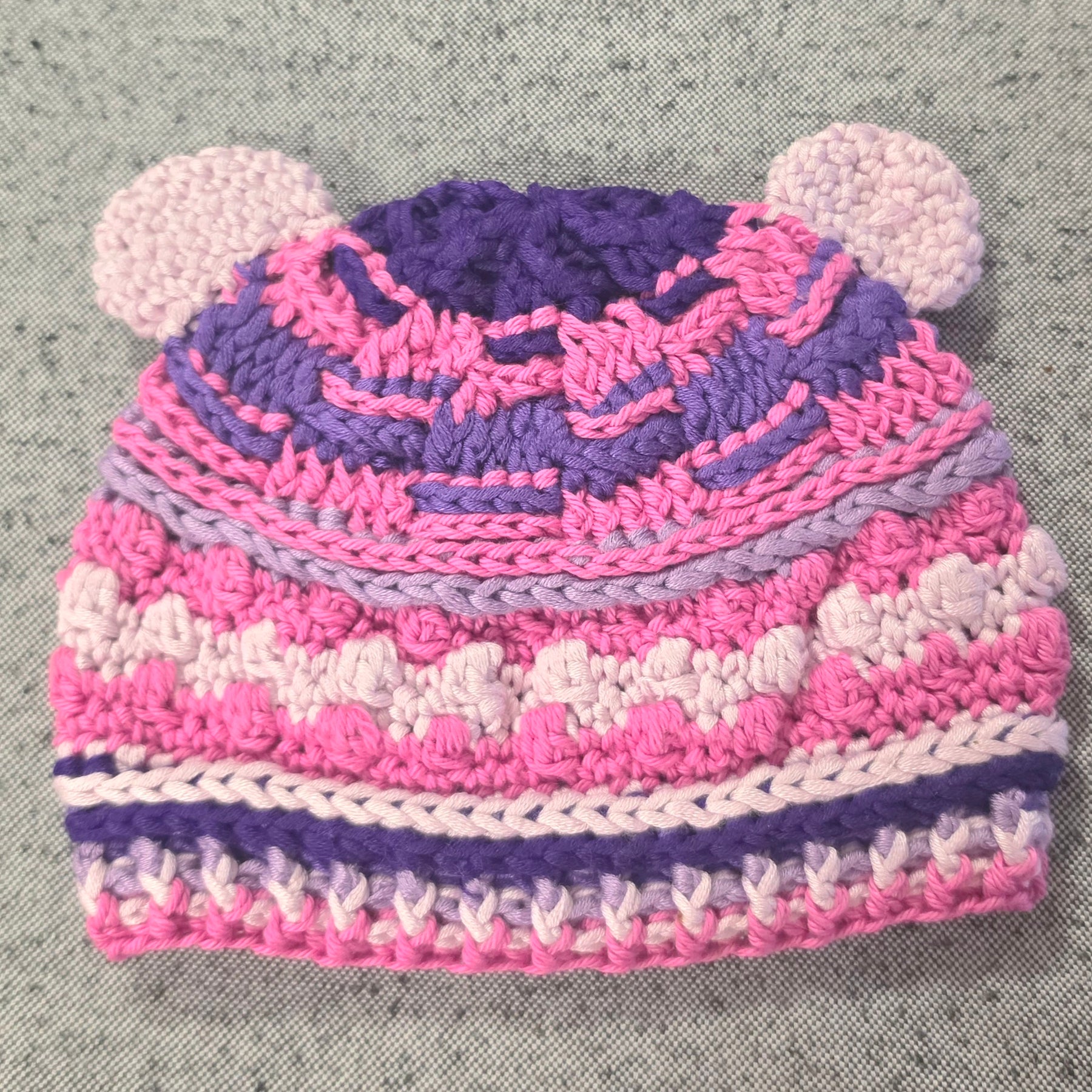 Baby Bear Crocheted Hat