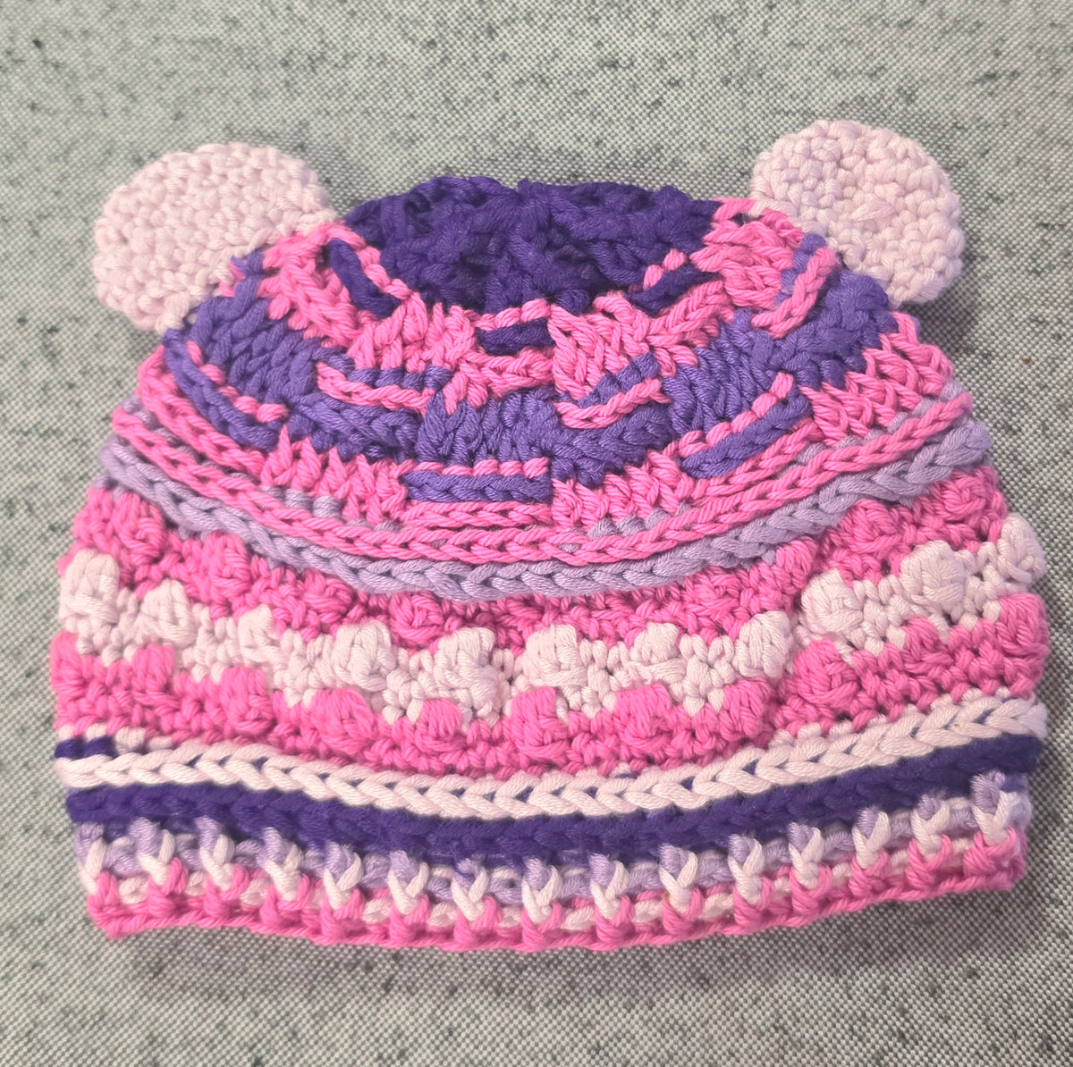 Baby Bear Crocheted Hat