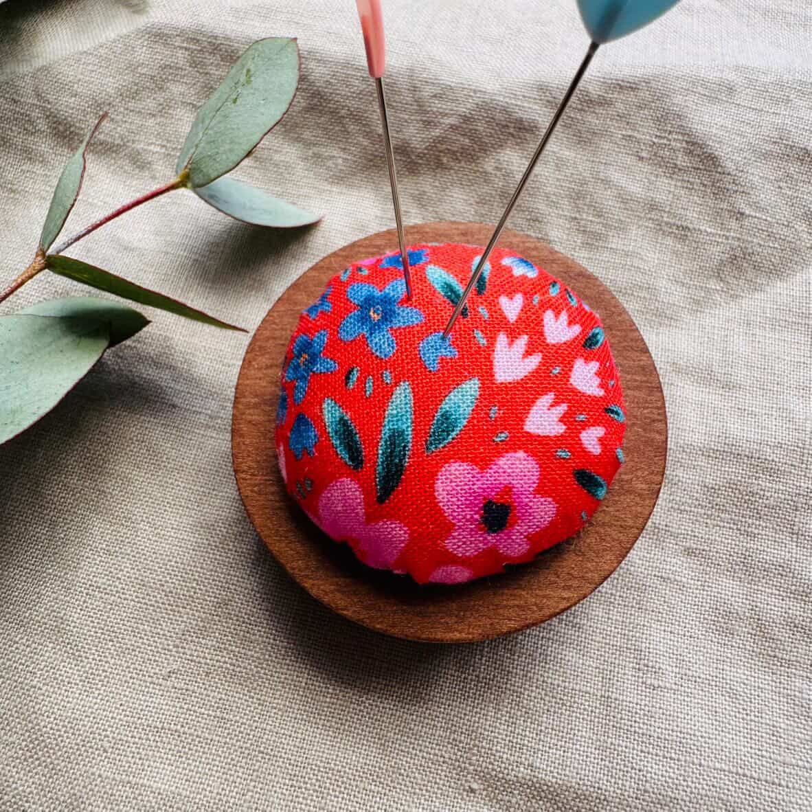 Handmade Heirloom Pin Cushions - collaboration Qhearts handmade X Spoon Gal