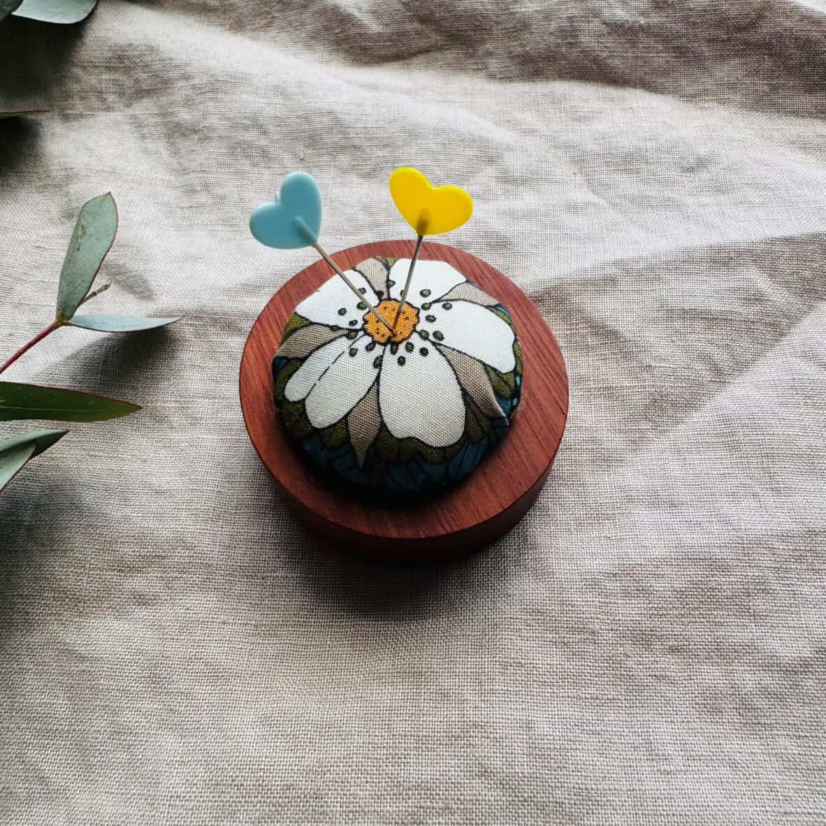 Handmade Heirloom Pin Cushions - collaboration Qhearts handmade X Spoon Gal