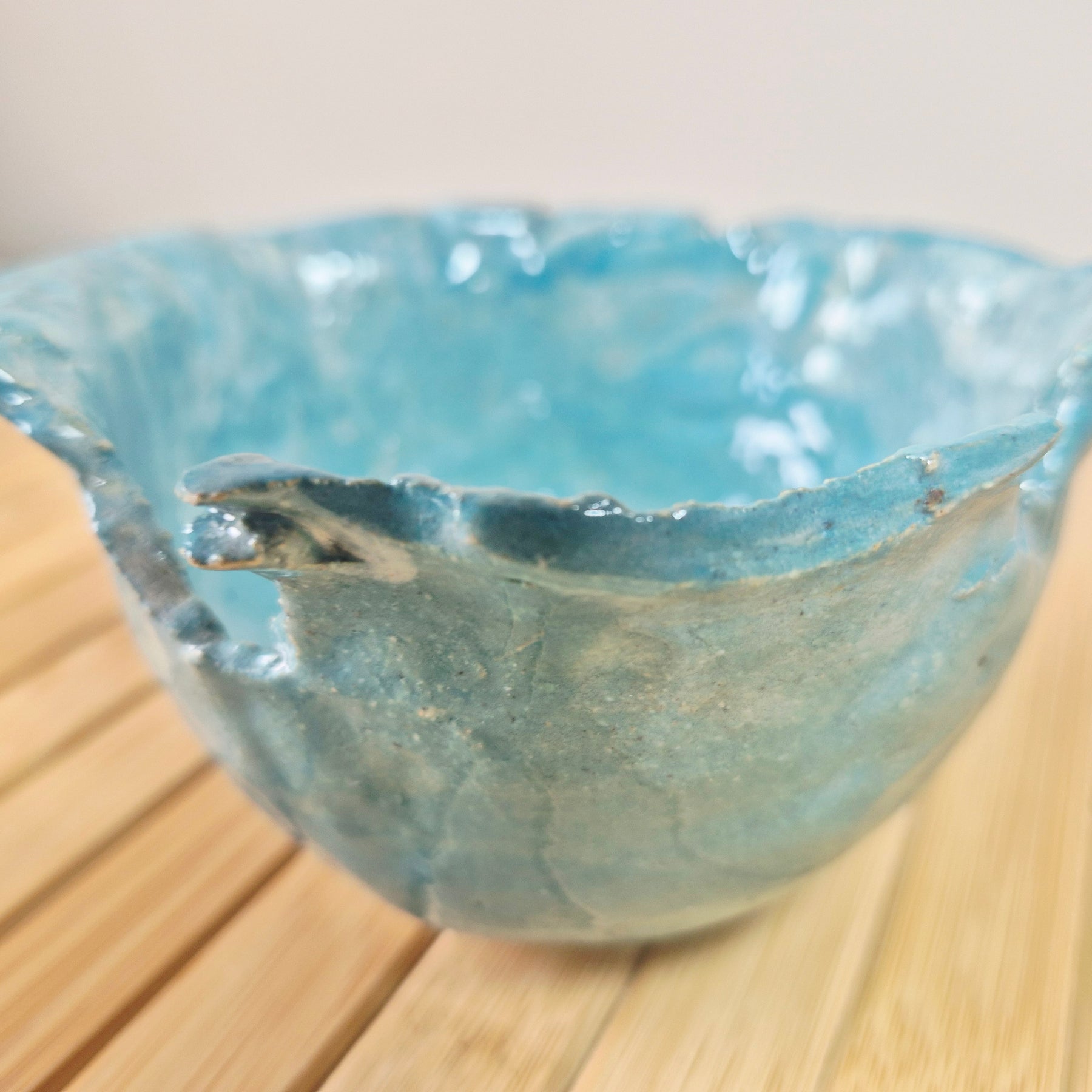 Handcrafted Turquoise Pottery  Bowl