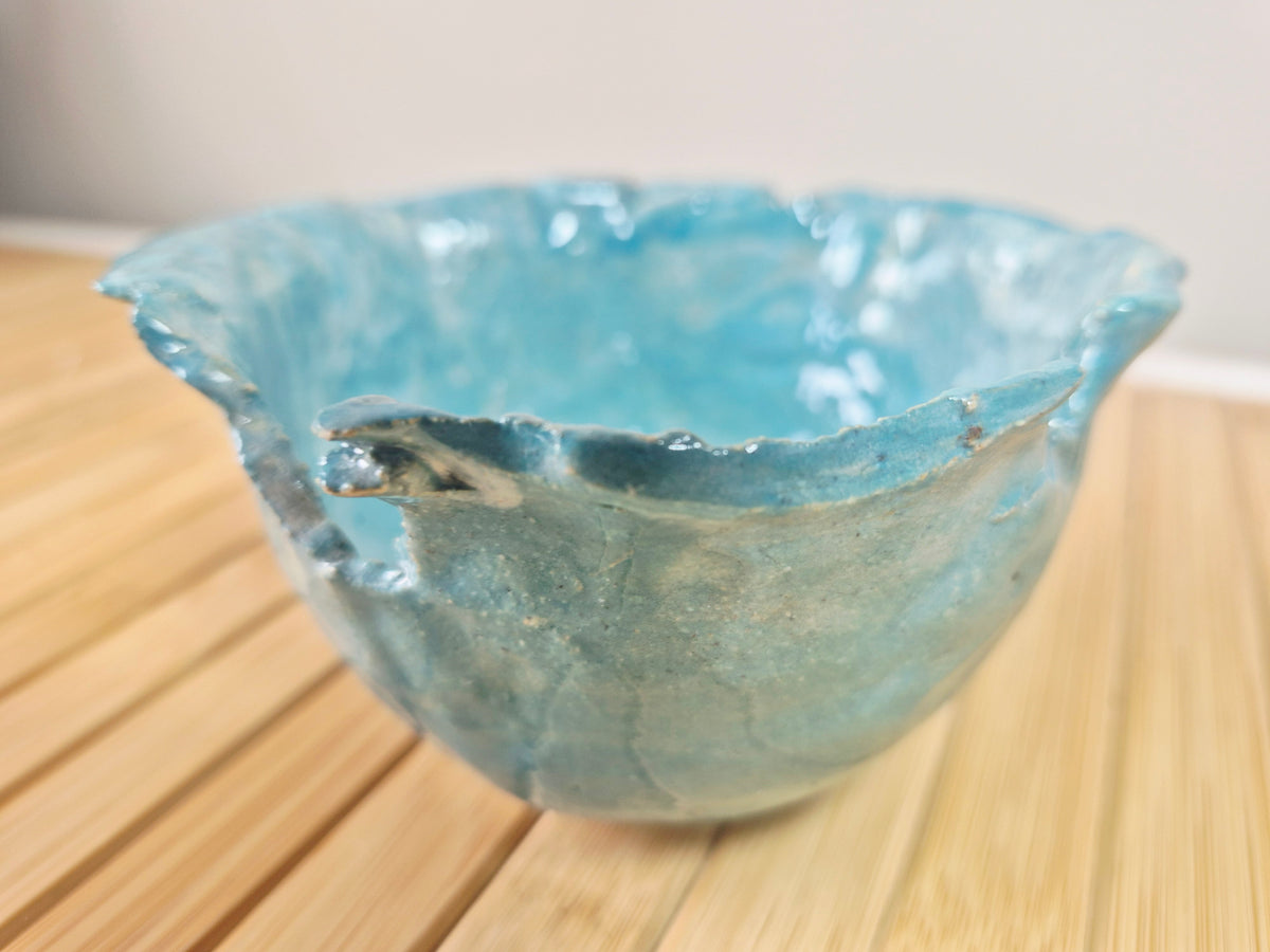 Handcrafted Turquoise Pottery  Bowl
