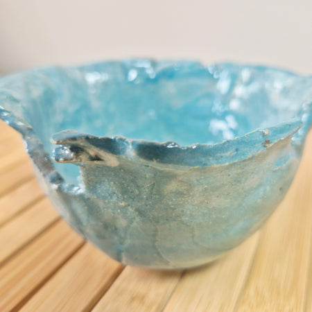 Handcrafted Turquoise Pottery  Bowl