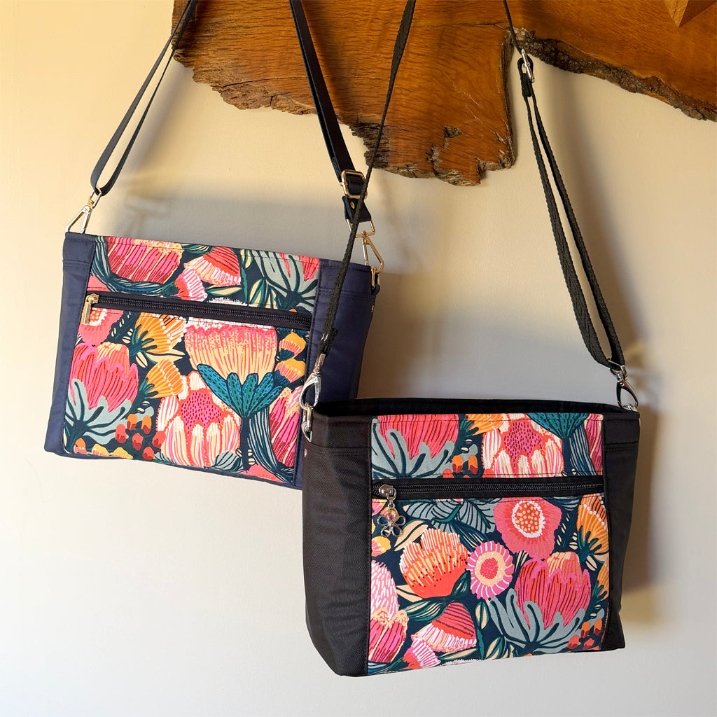 Large Crossbody Bag with external and internal pockets