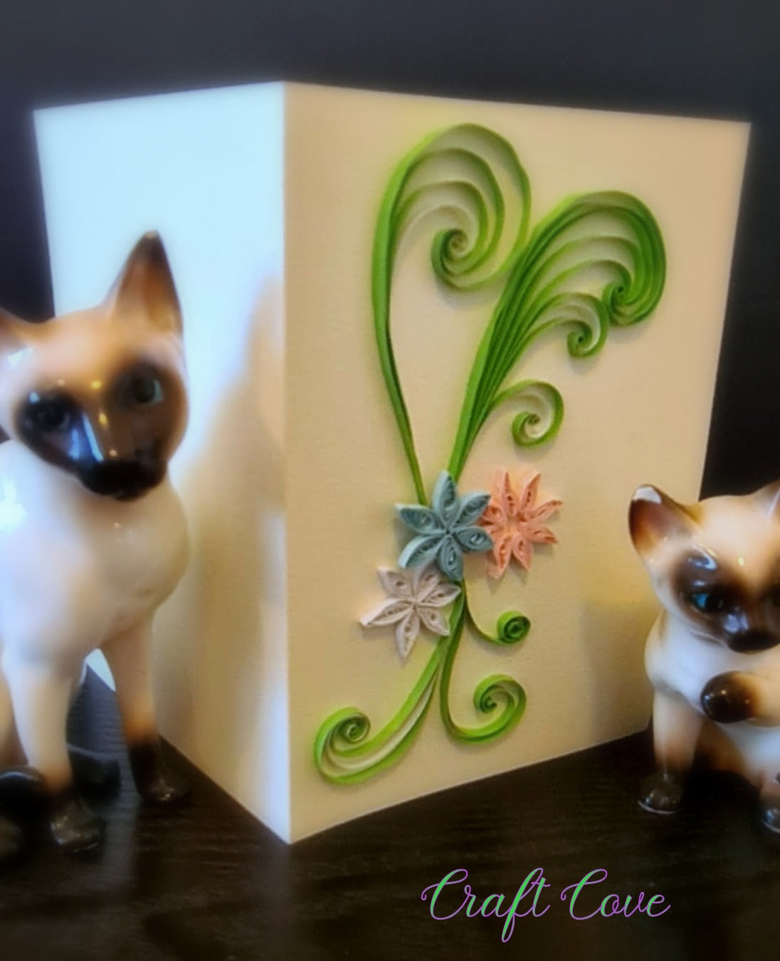 Handmade Quilled Greeting Card – Blank Inside – Choice of 2 Designs