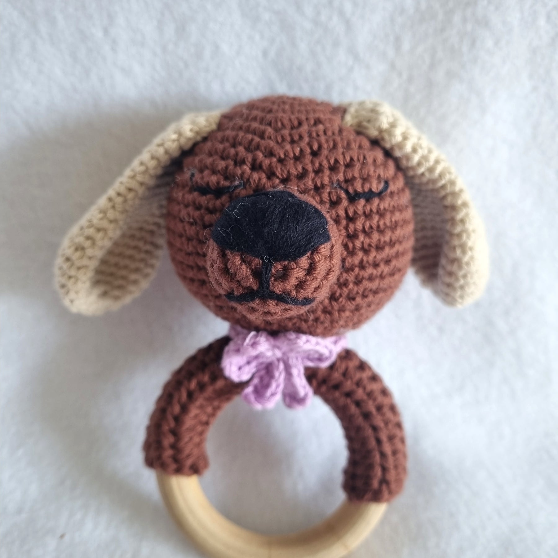 Handcrafted | Puppy Themed Rattles | various colours| Handmade - BB02/1