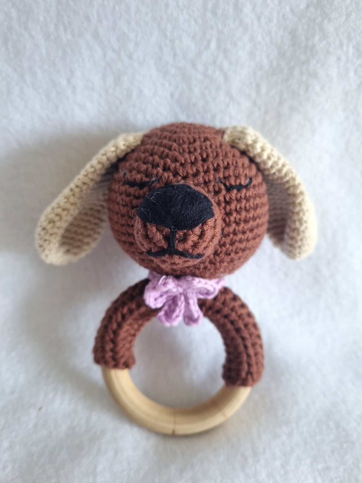 Handcrafted | Puppy Themed Rattles | various colours| Handmade - BB02/1