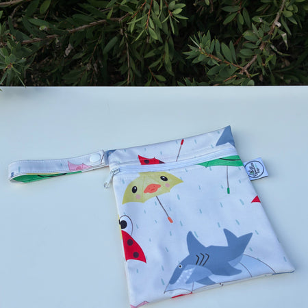 READY MADE Water-resistant wet bags - Bugs and Brollies (Toto and Dotty Designs)  | Ready to ship | FREE Postage