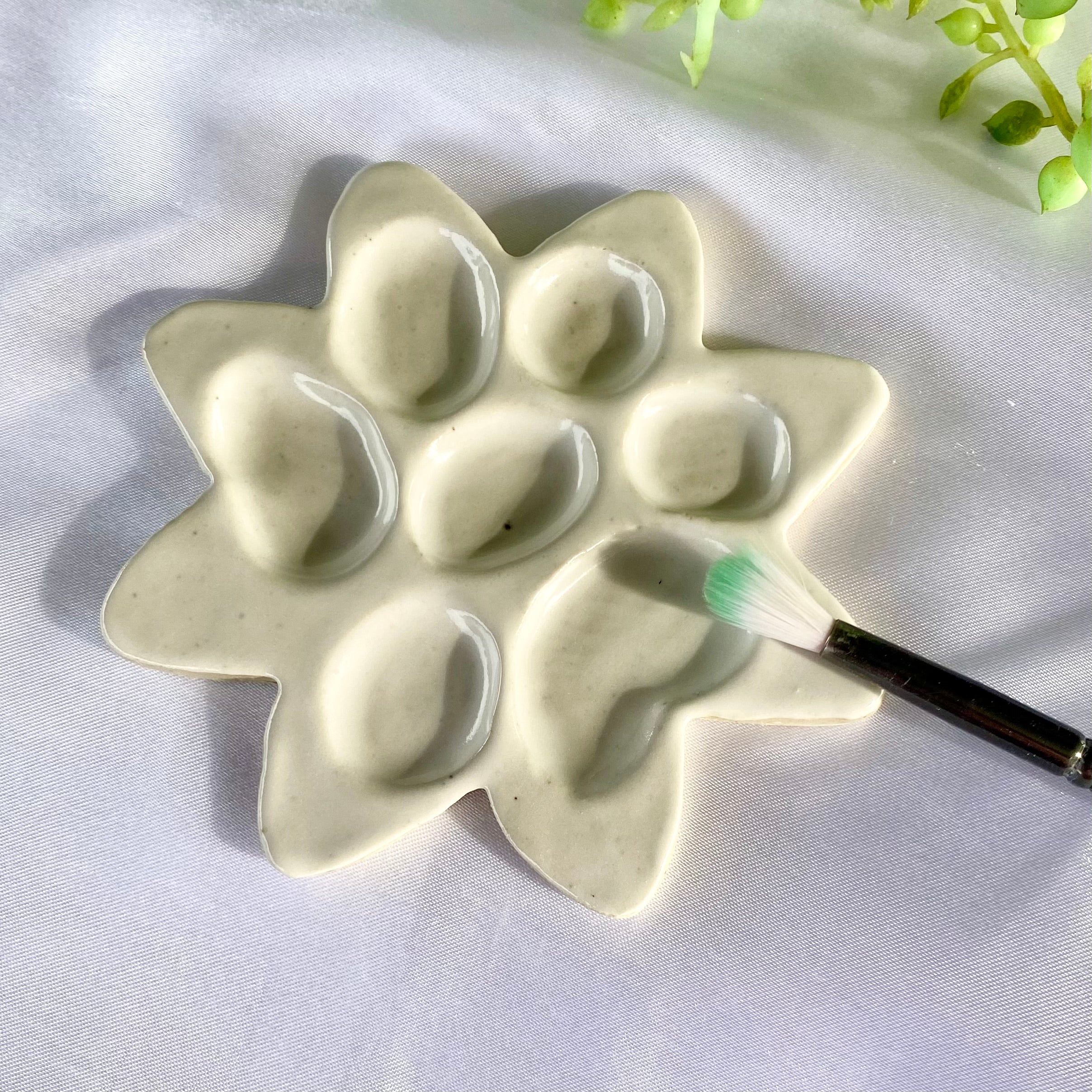 Handmade Ceramic Paint Palette |Handmade Pottery