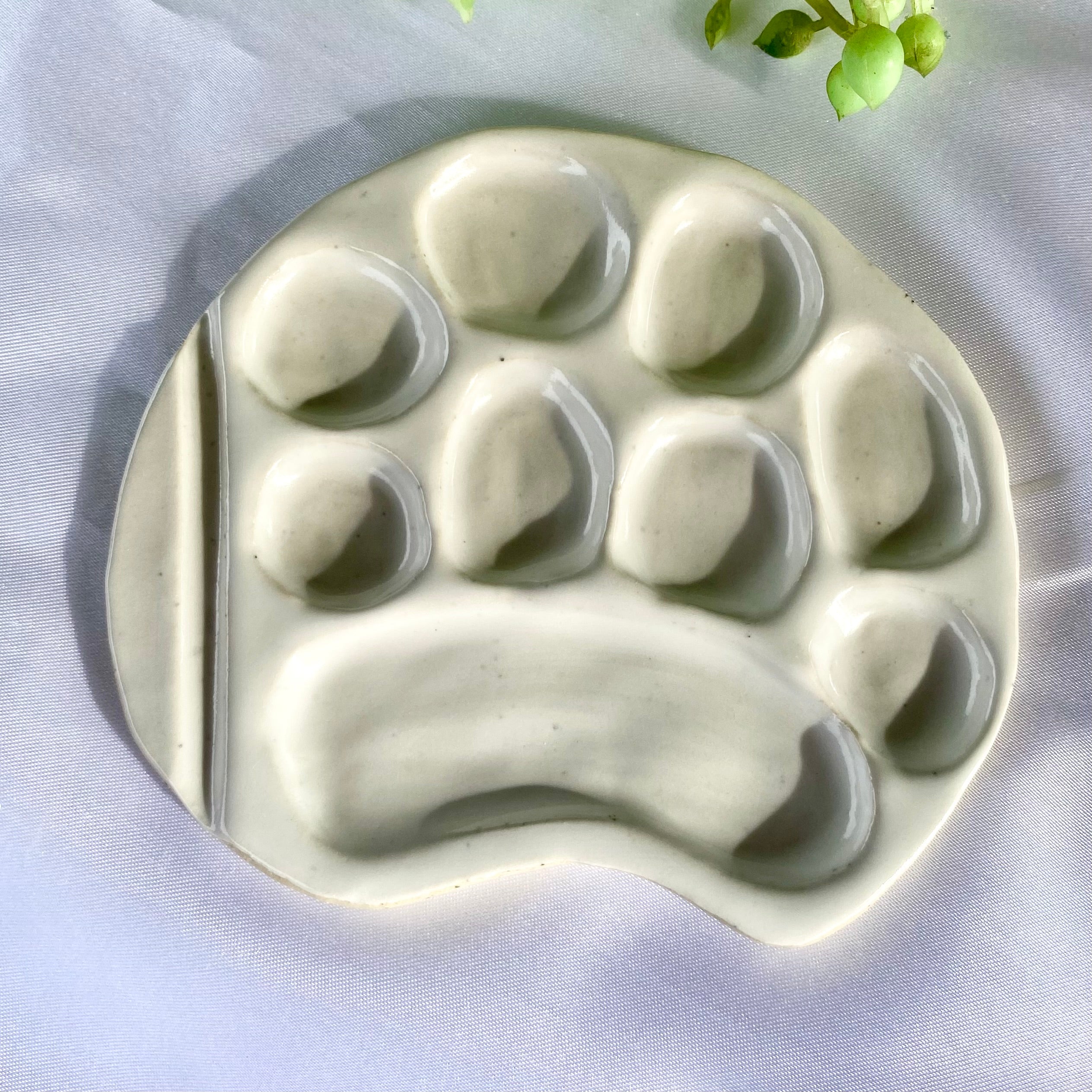 Handmade Ceramic Paint Palette |Handmade Pottery