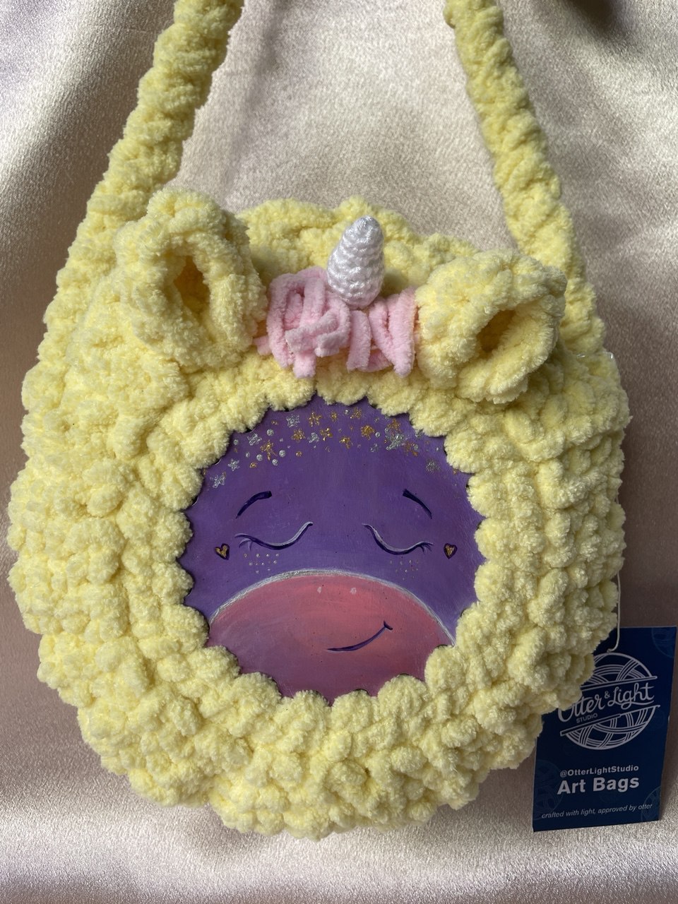 Plush Unicorn Art Bag