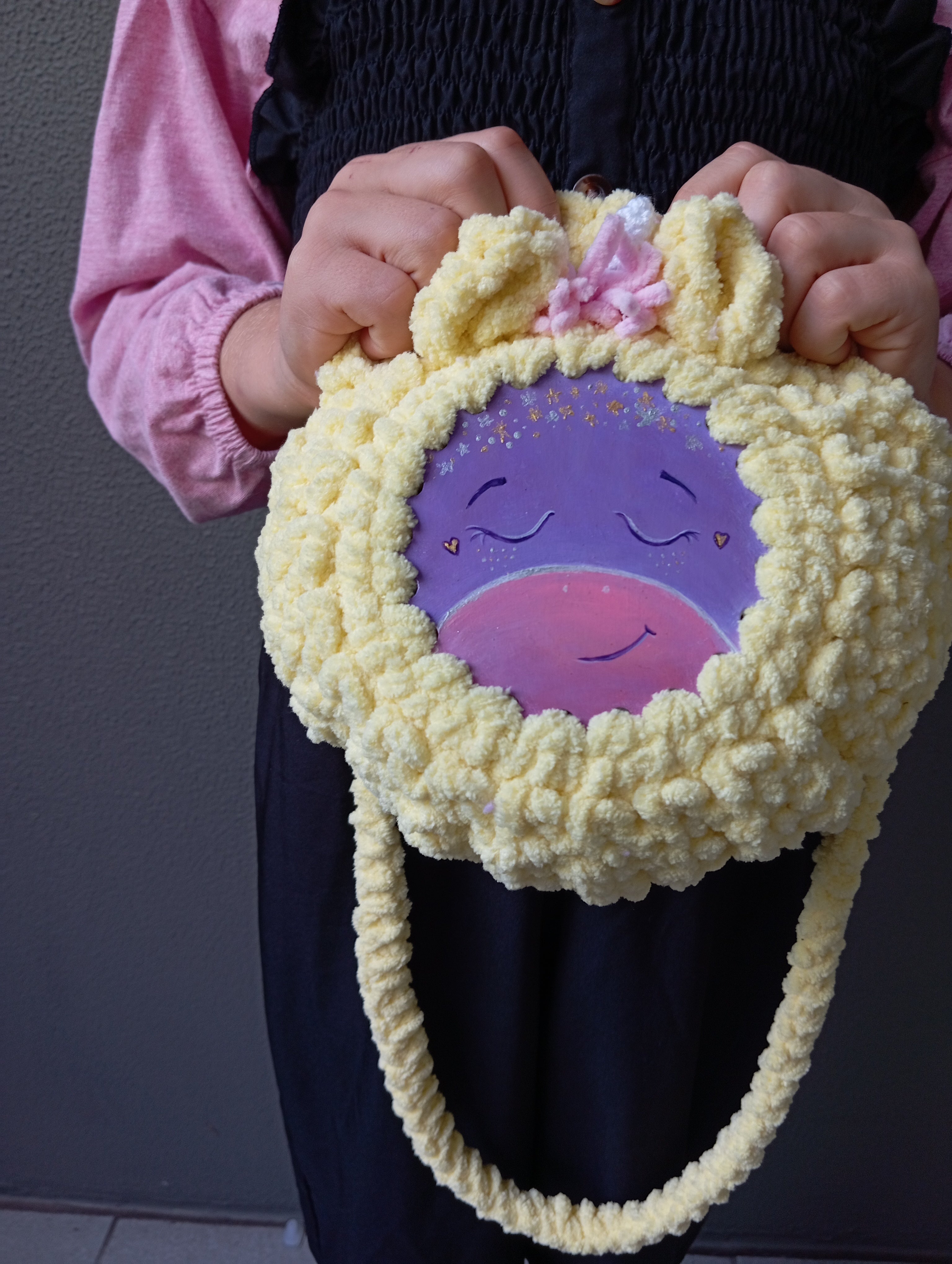 Plush Unicorn Art Bag