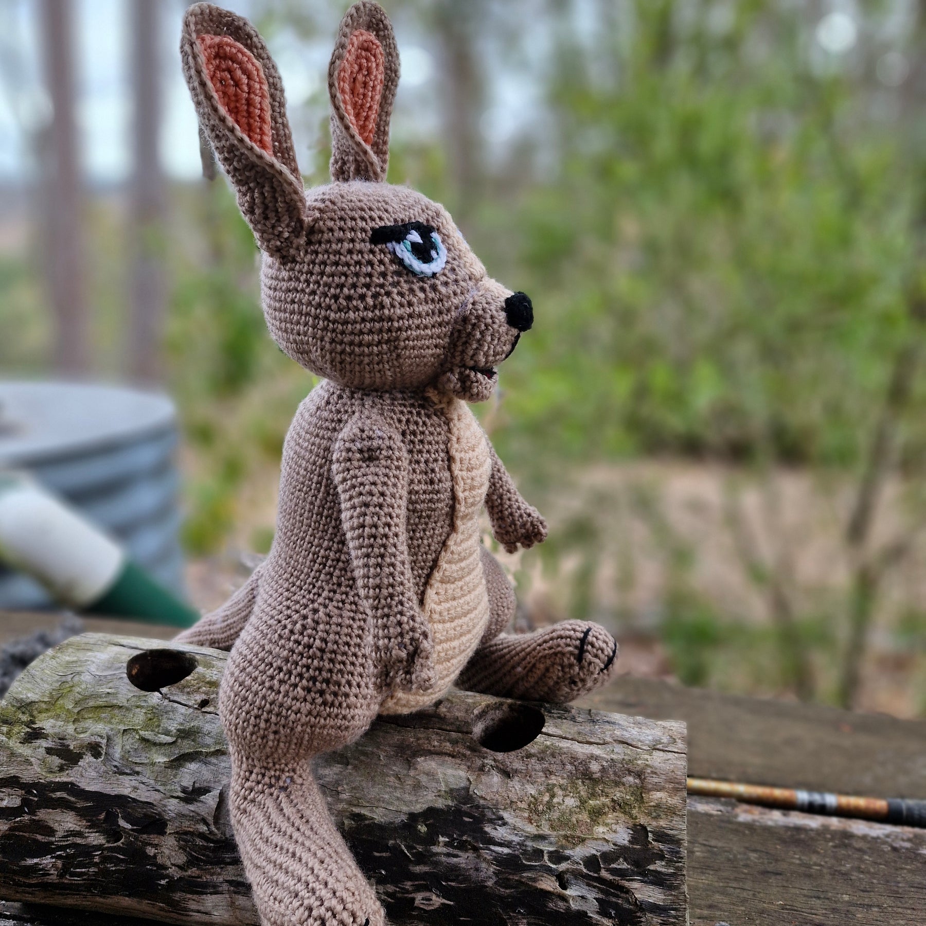Skippy the Handmade Crochet KANGAROO has Arrived