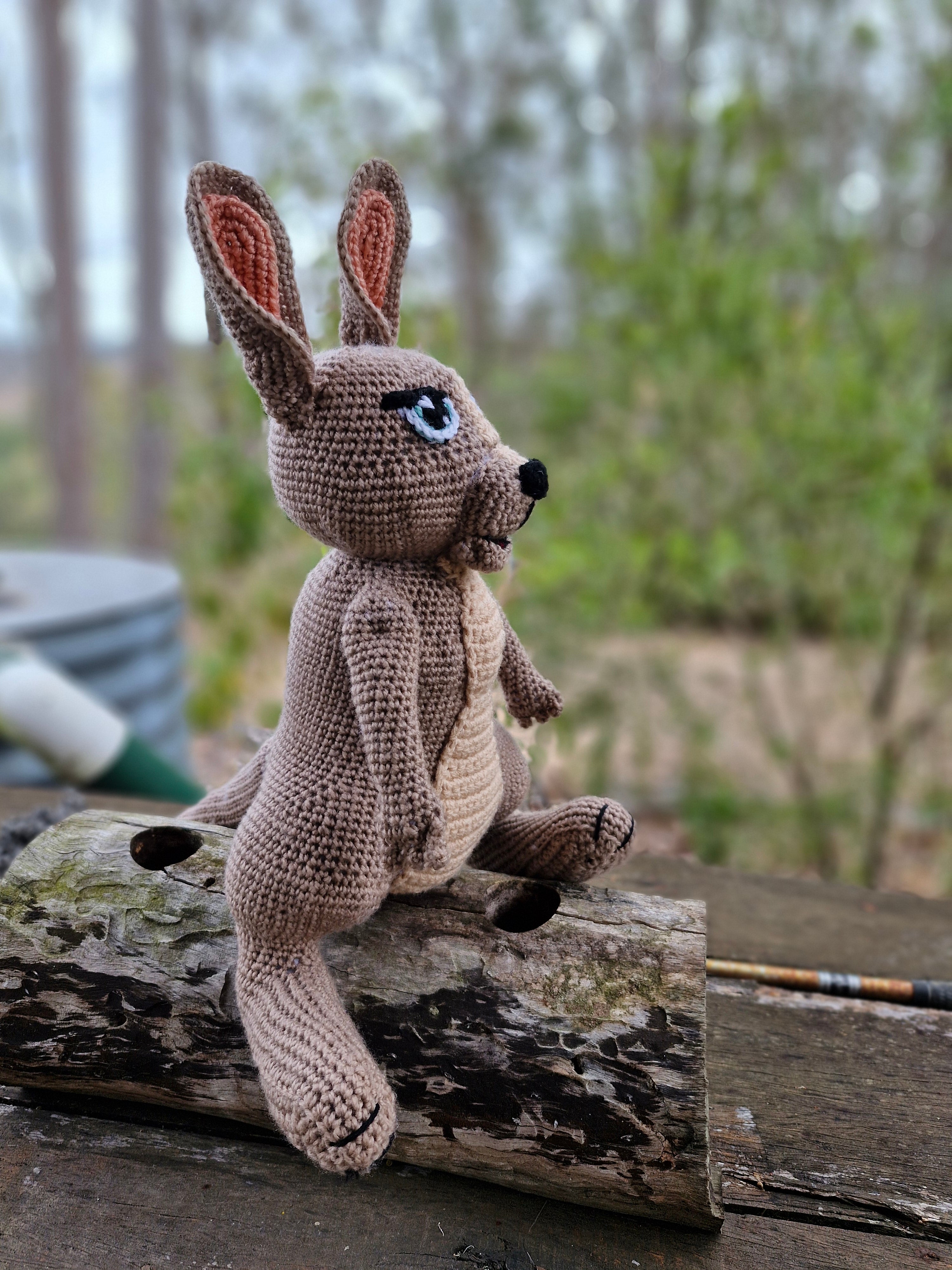 Skippy the Handmade Crochet KANGAROO has Arrived