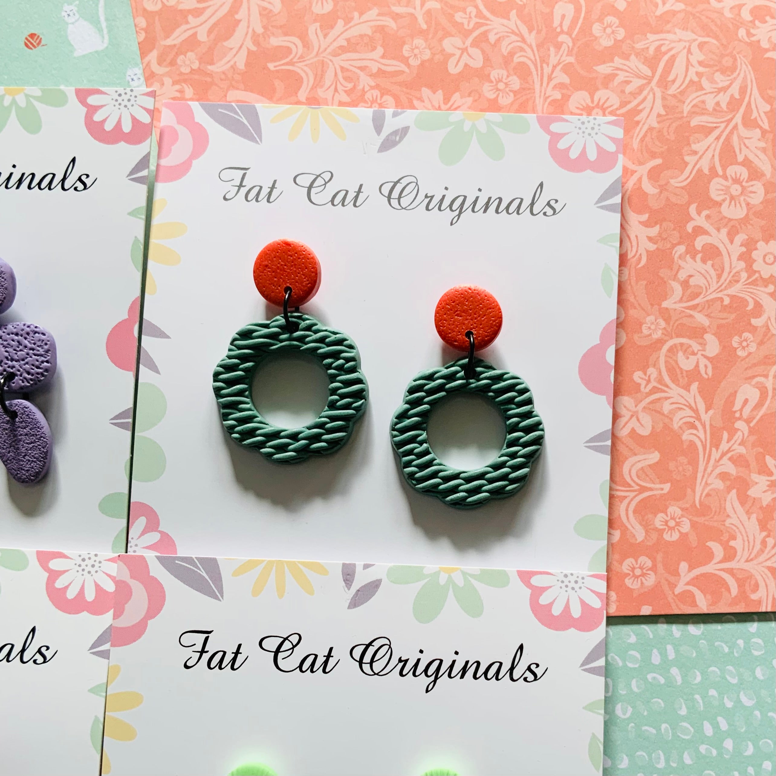 FAT CAT EARRING EDIT Colour Play | Curated Statement Bundle of 4