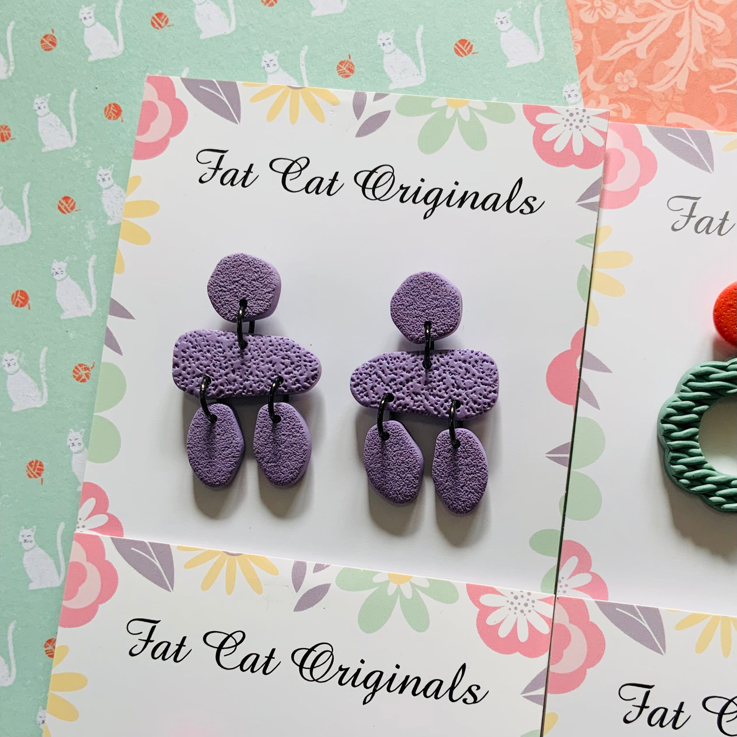 FAT CAT EARRING EDIT Colour Play | Curated Statement Bundle of 4
