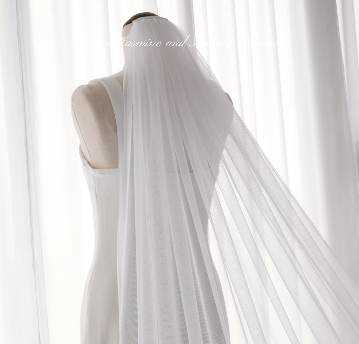 Minimalist Raw Edge Bridal Veil | The Audrey
