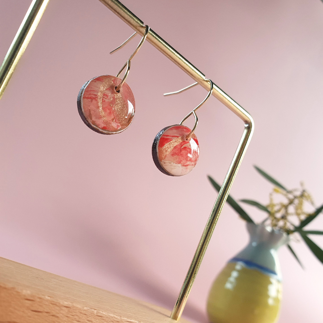 The Ember Collection | Art Earrings | Studs, Small Dangles, Brooch