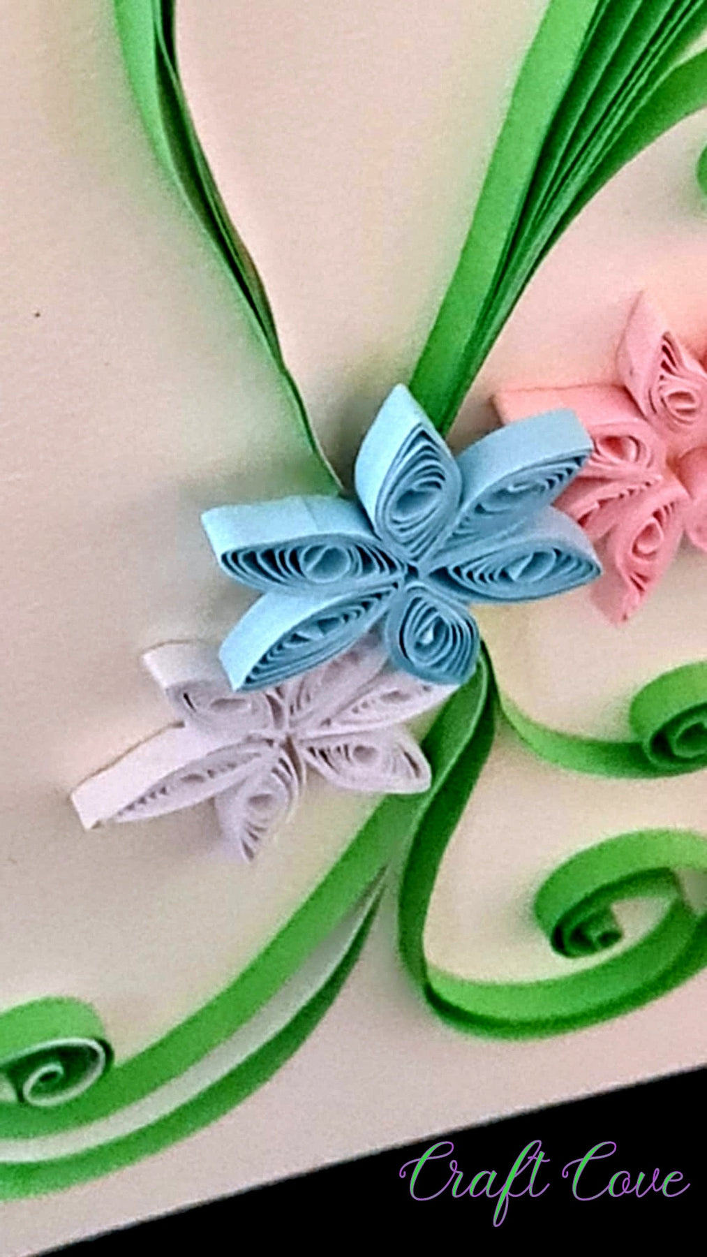 Handmade Quilled Greeting Card – Blank Inside – Choice of 2 Designs