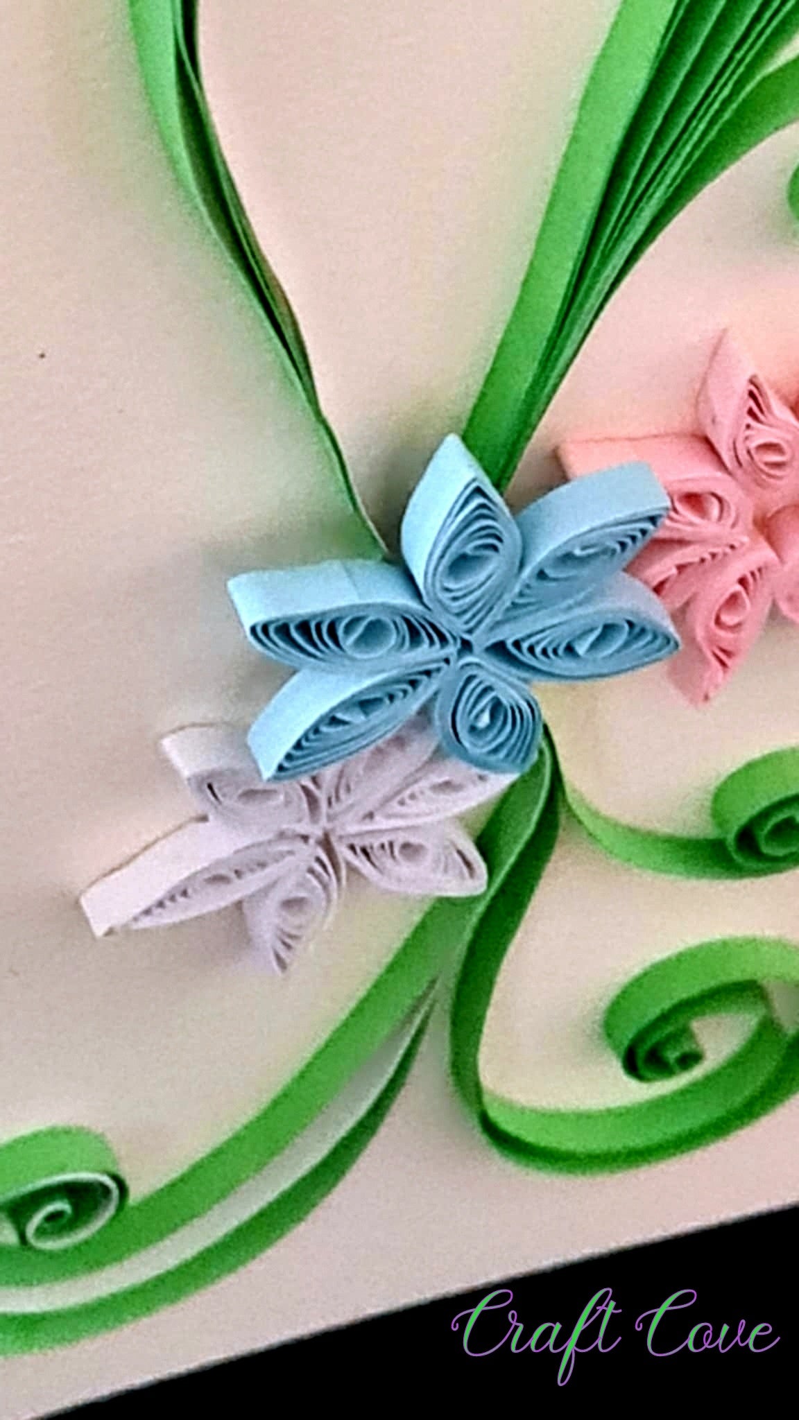 Handmade Quilled Greeting Card – Blank Inside – Choice of 2 Designs