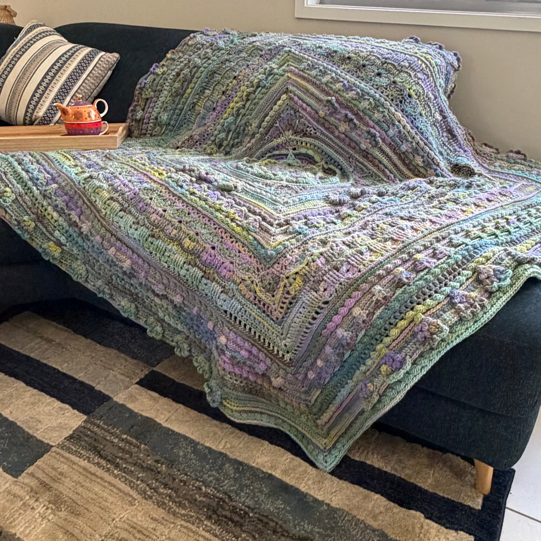 #121 - Large Crocheted Blanket