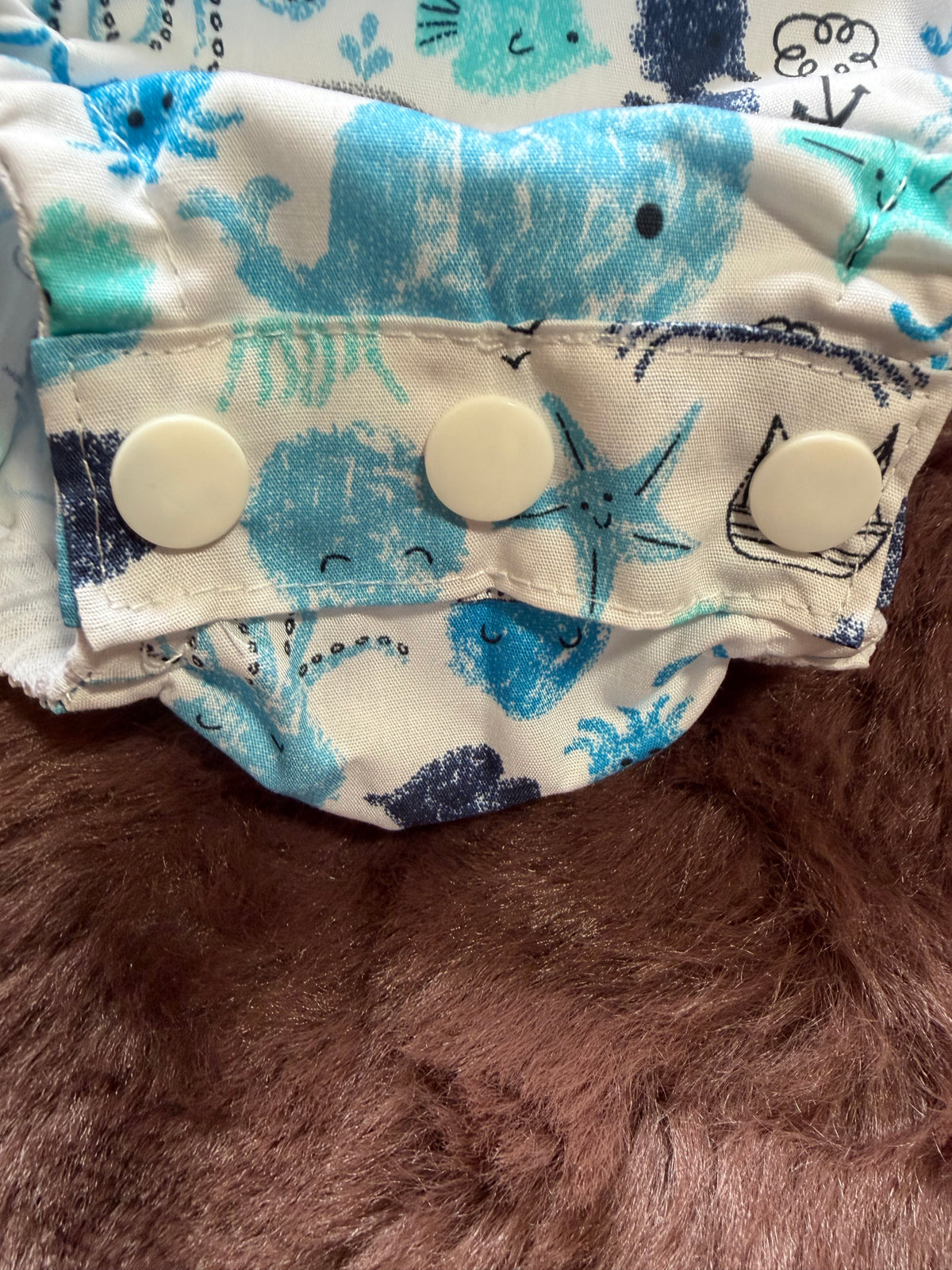 Sea Creatures Gender Neutral Baby Romper