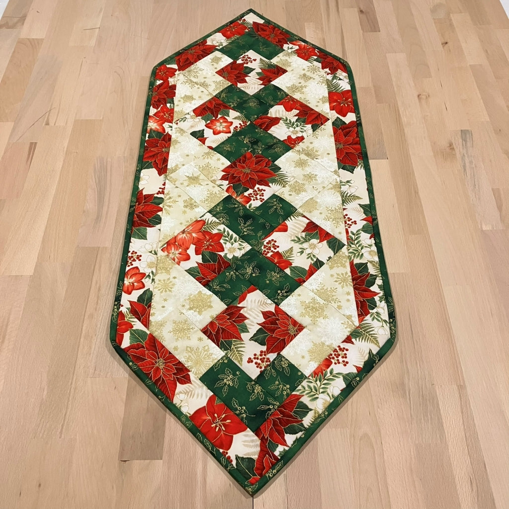 Christmas table runner handmade quilted Australia
