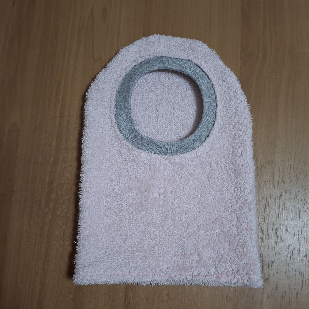 STOMA BAG COVER REGULAR PINK TOWELING ILEOSTOMY, COLOSTOMY, UROSTOMY