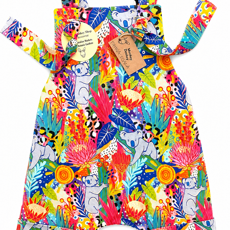 Koala Wildflower Overalls | Australiana Collection