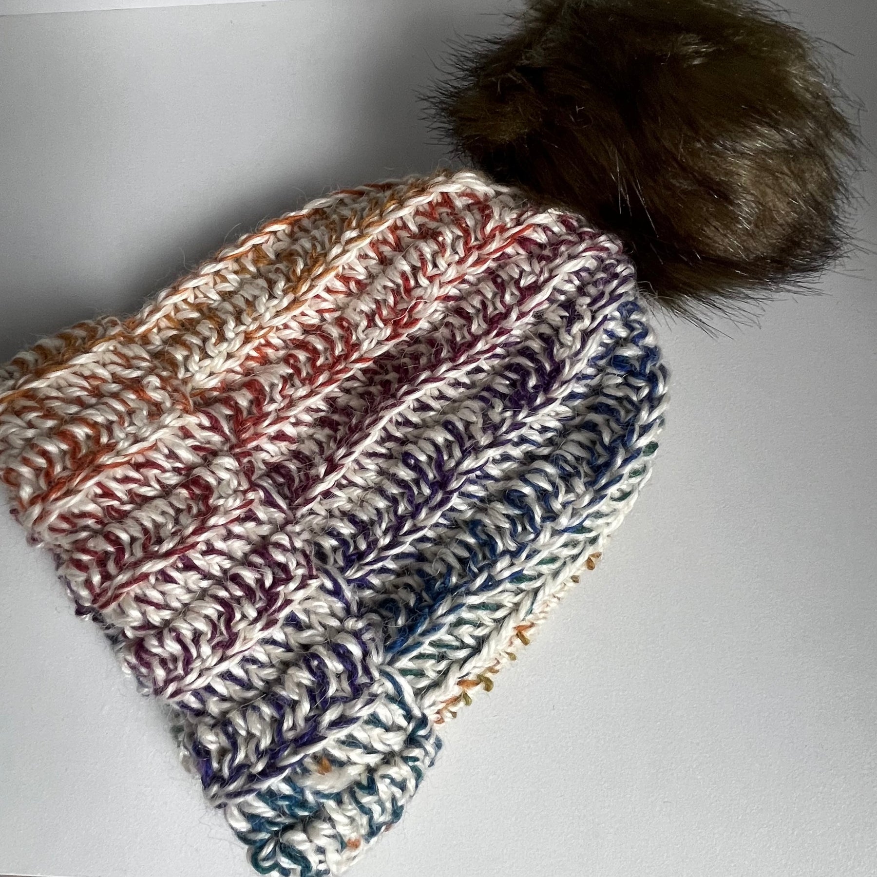 Hand crocheted beanie | alpaca and wool