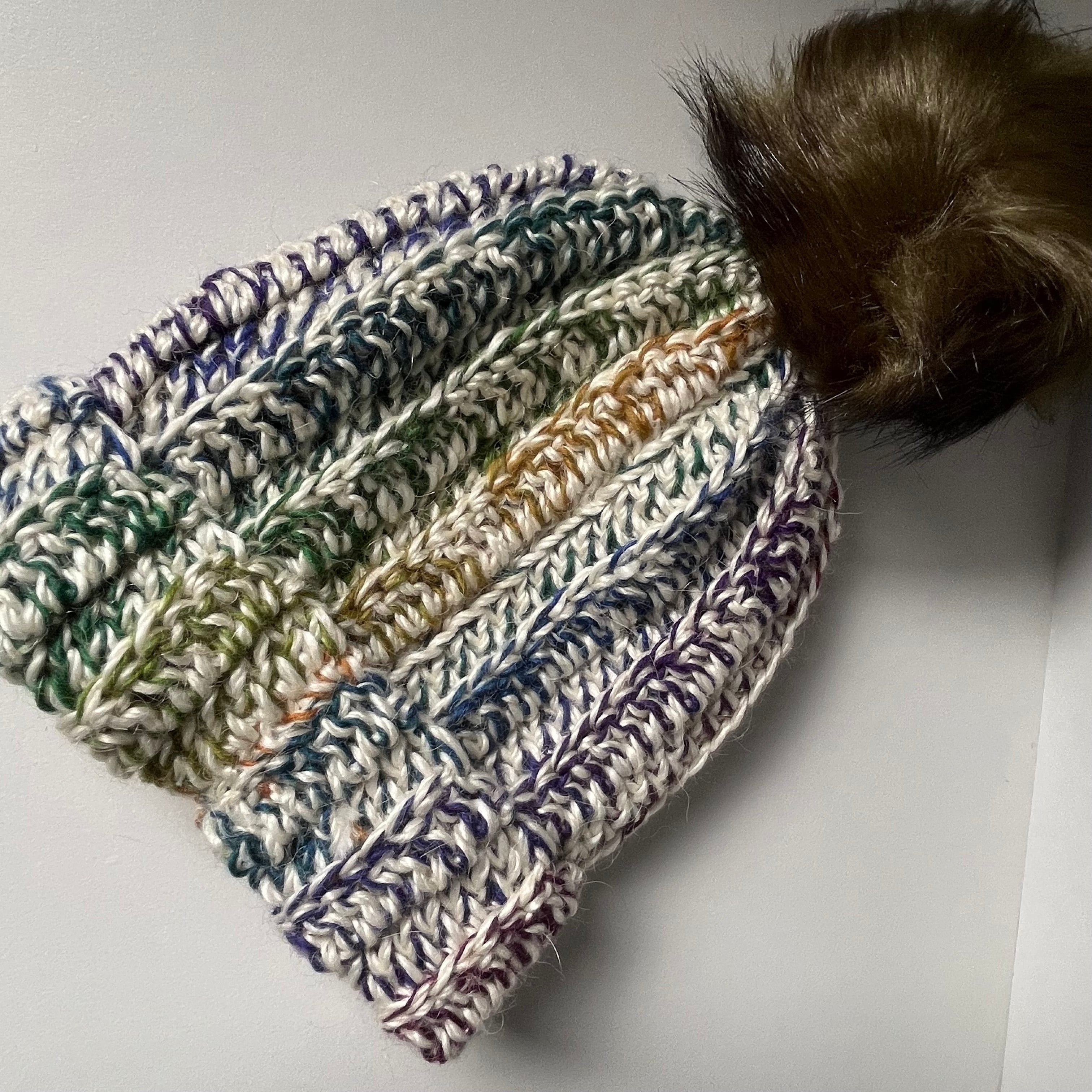 Hand crocheted beanie | alpaca and wool
