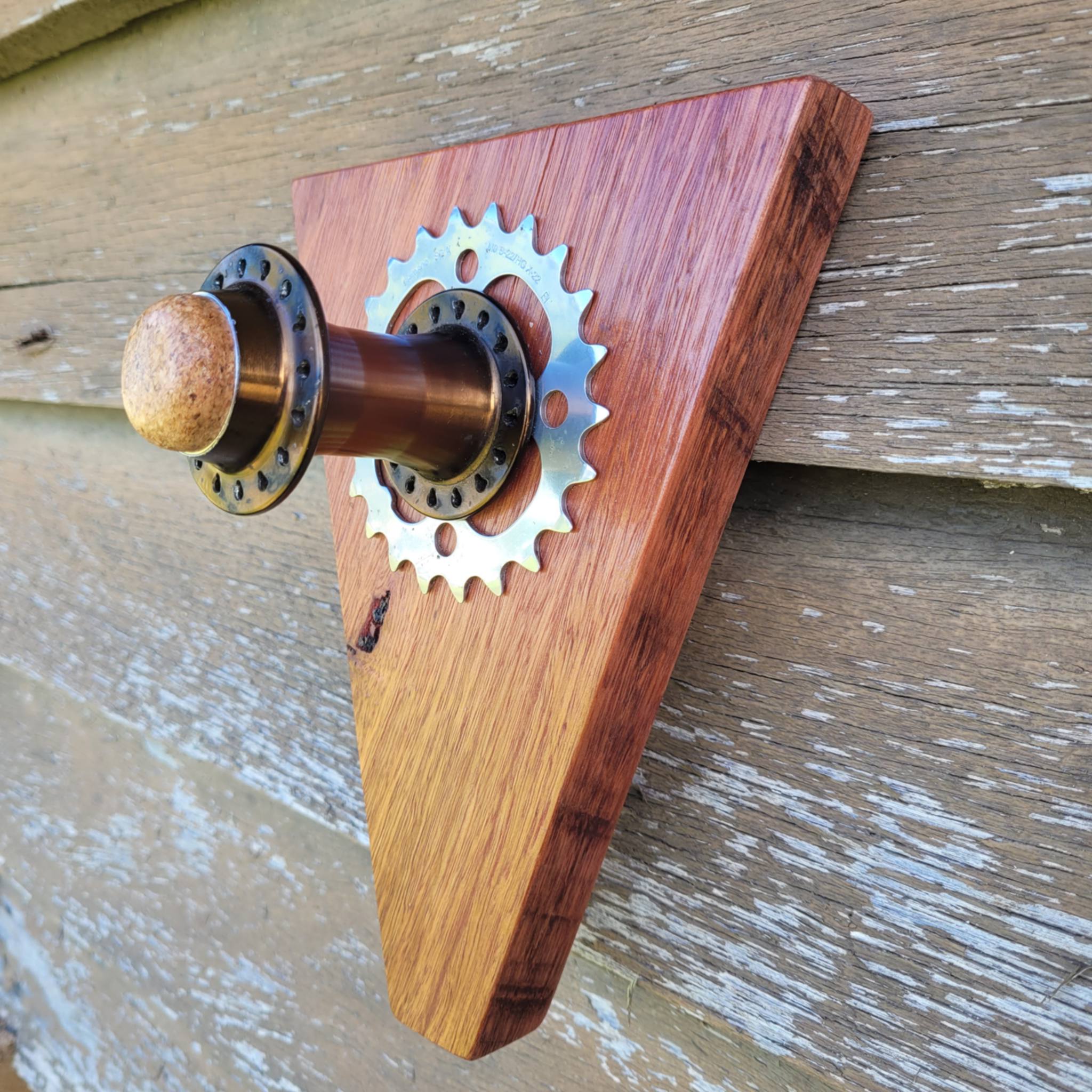 bicycle single wheel hub helmet hat coat hanger