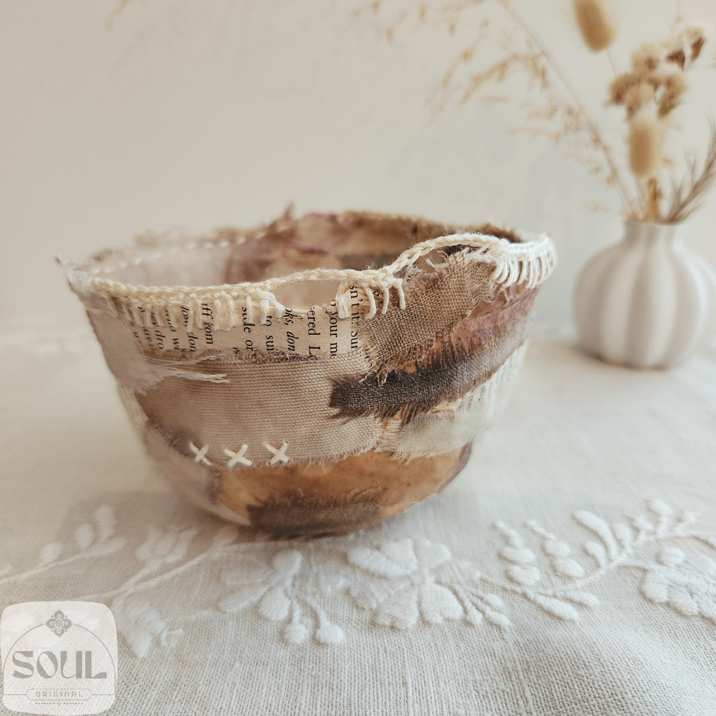 Textile Art Bowl – Natural & Earthy (5)