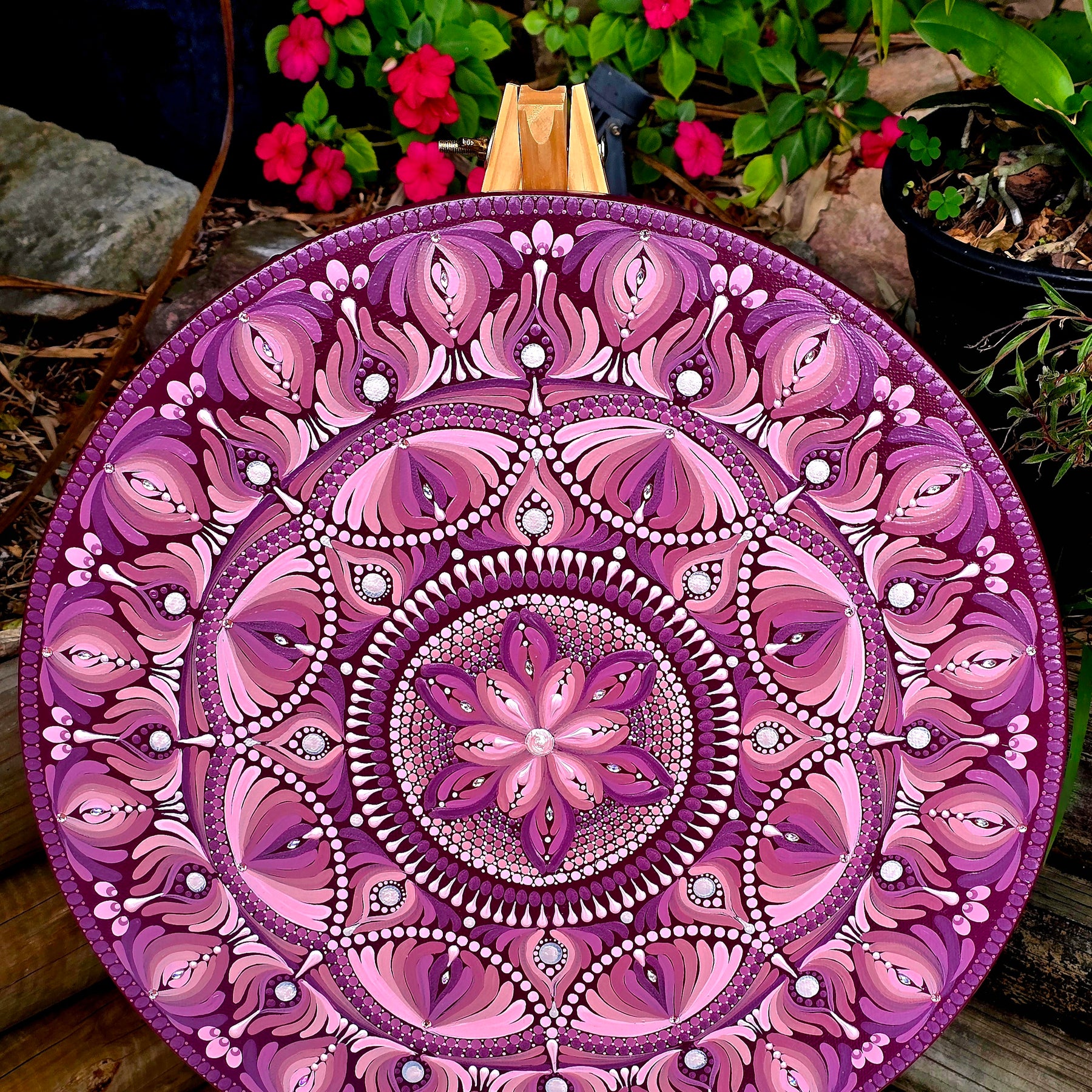 Original, one of a kind mandala painting,