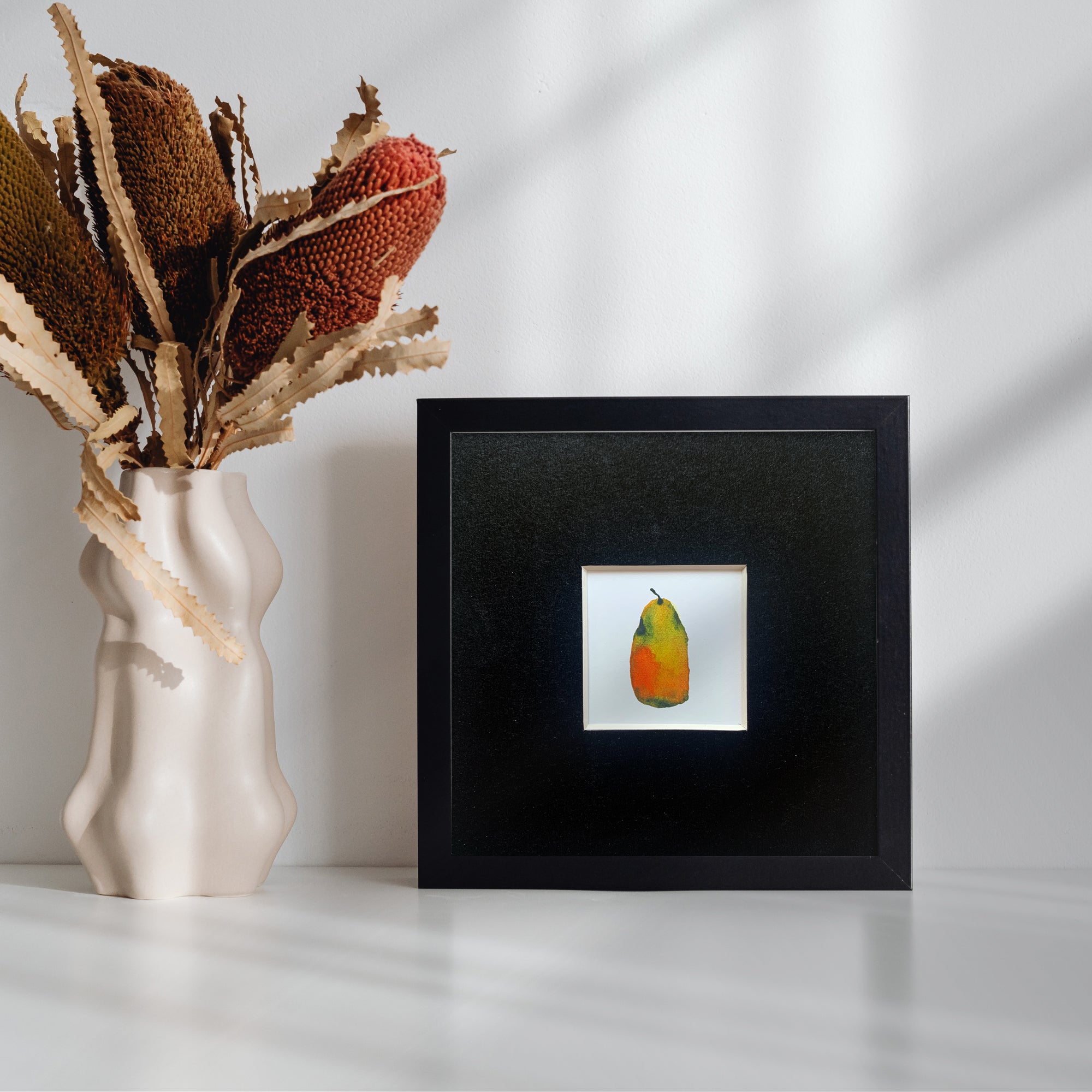Mini Original Hand-painted Watercolour Artwork - "Mini Pear #1"