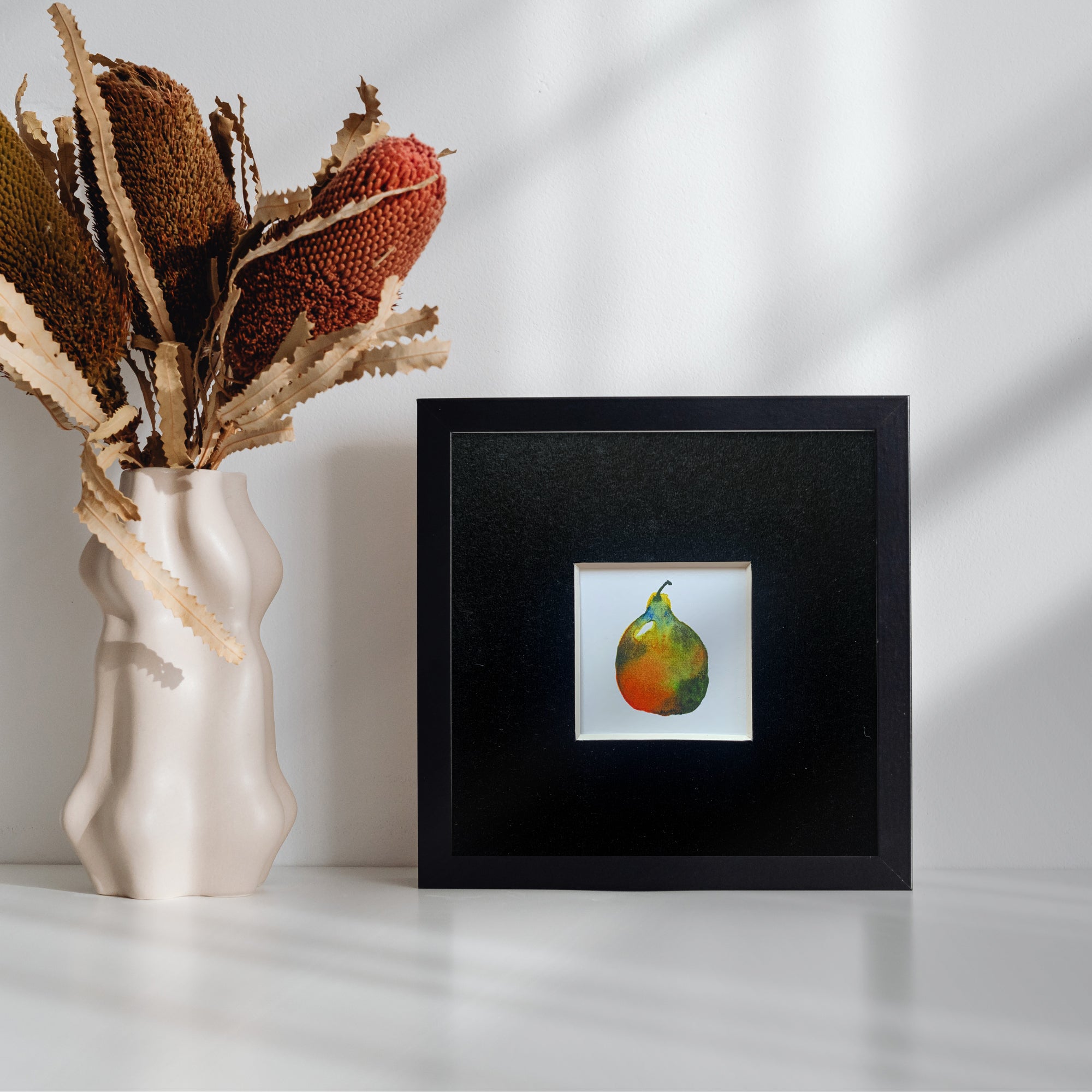 Mini Original Hand-painted Watercolour Artwork - "Mini Pear #2"