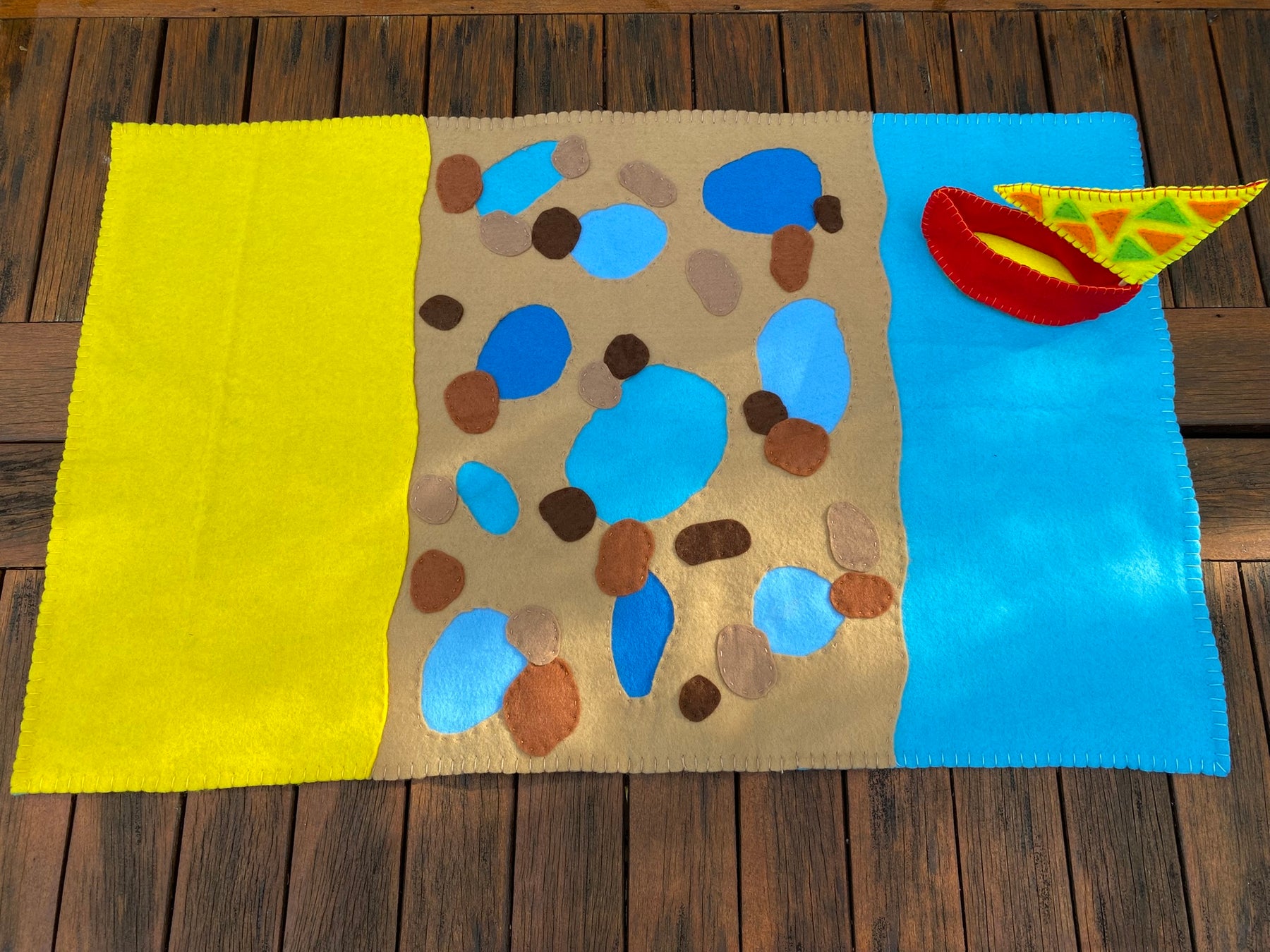 Play Felt Mat Large - A day at the beach #1