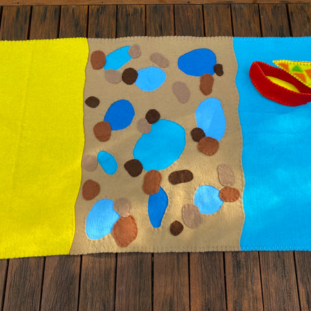Play Felt Mat Large - A day at the beach #1