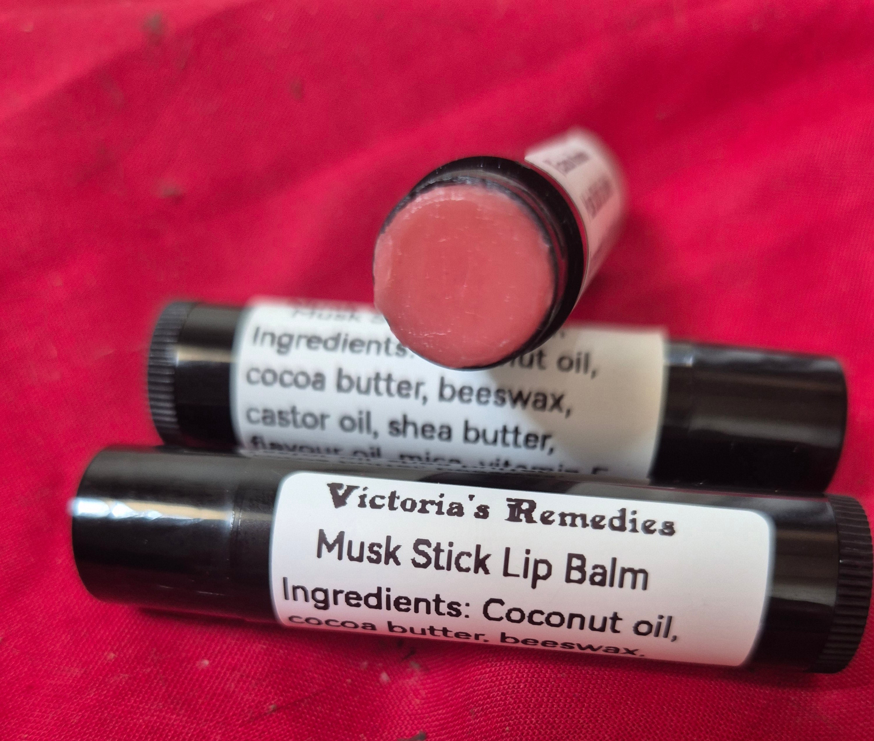 Handmade 2 x Musk Stick Lip Balm 5g