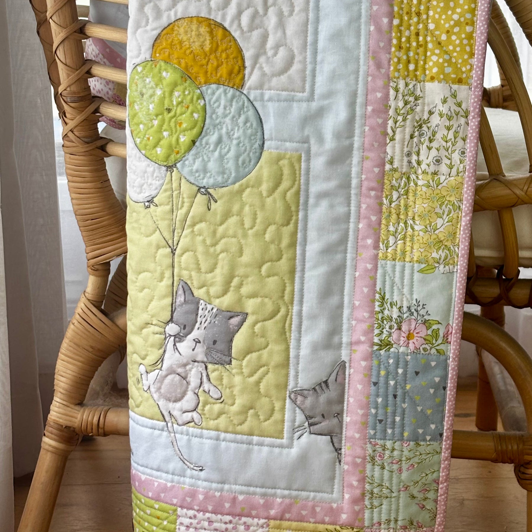 Quilted baby blanket